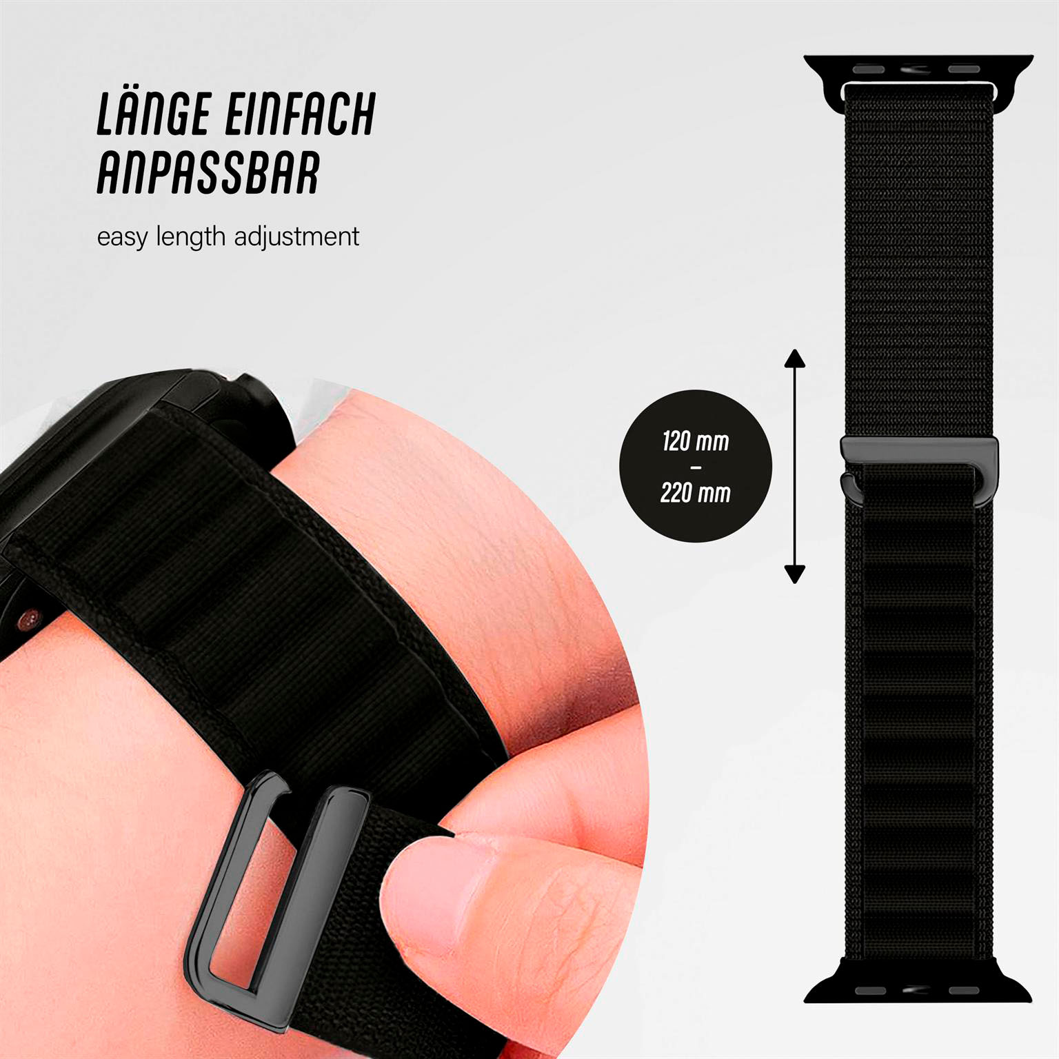 ONEFLOW Active Loop Apple Watch 11 (42mm) Sport Armband Nylon – Weiteres Produktbild 3