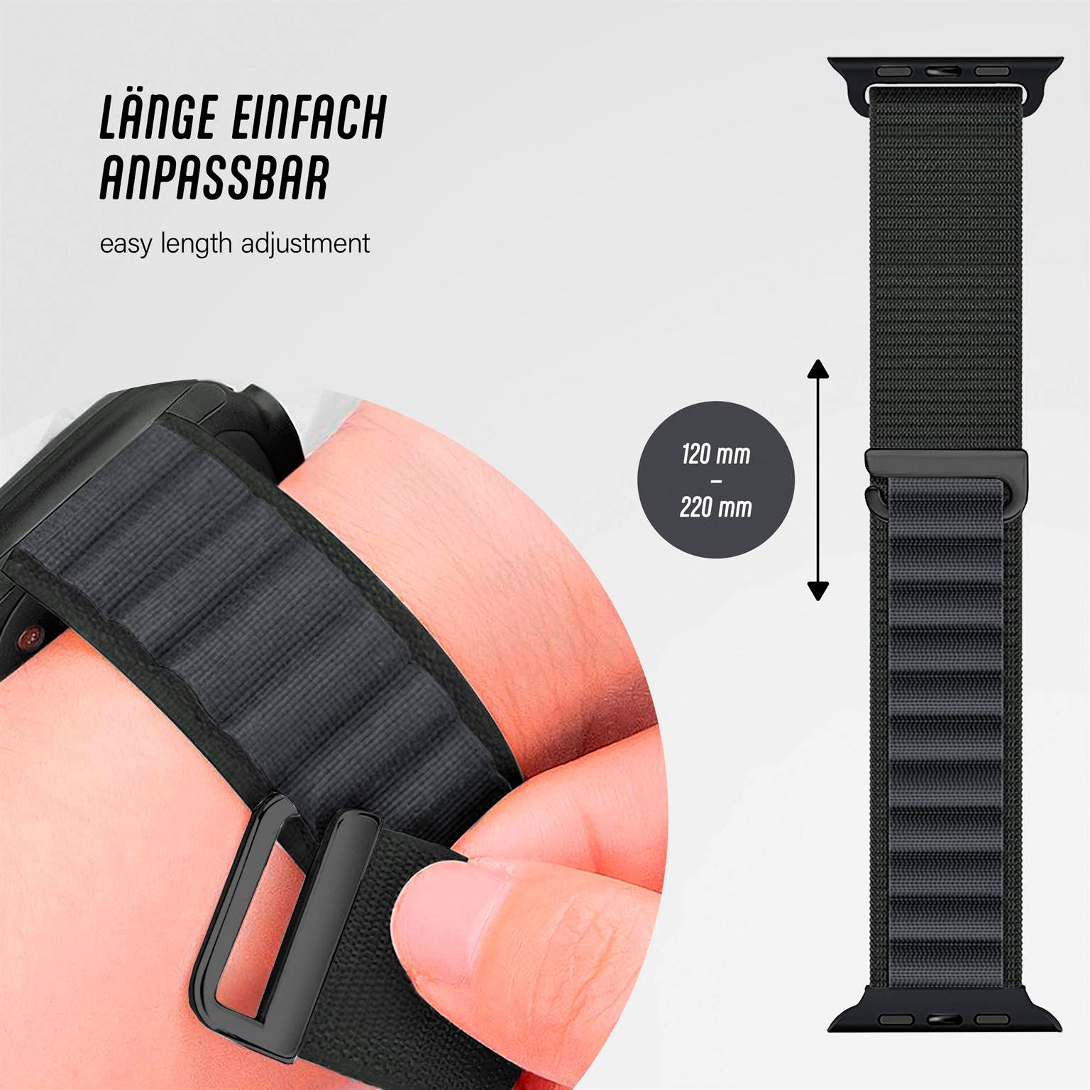 ONEFLOW Active Loop Apple Watch Ultra 3 (49mm) Sport Armband Nylon – Weiteres Produktbild 3