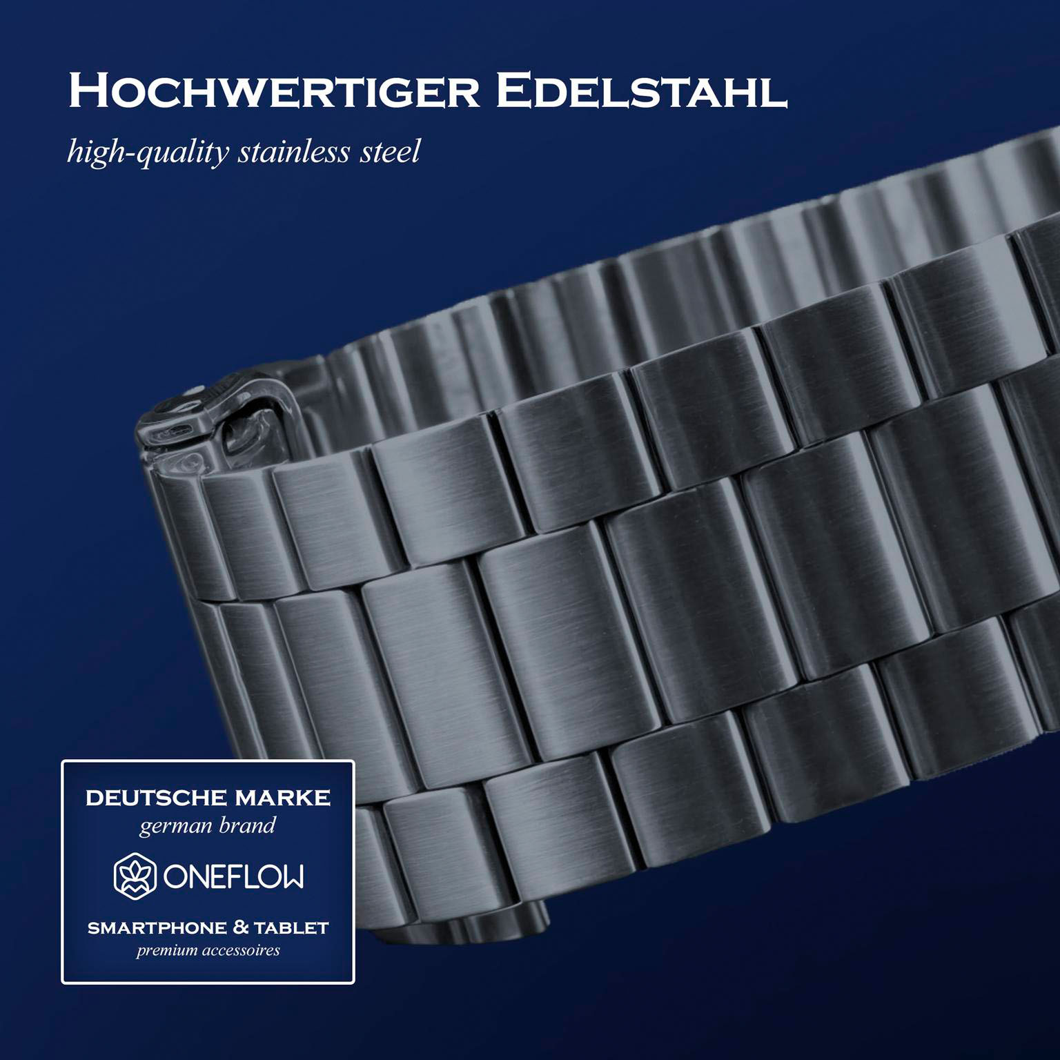 ONEFLOW Classic Link Apple Watch Ultra 3 (49mm) Armband Herren Edelstahl – Weiteres Produktbild 4