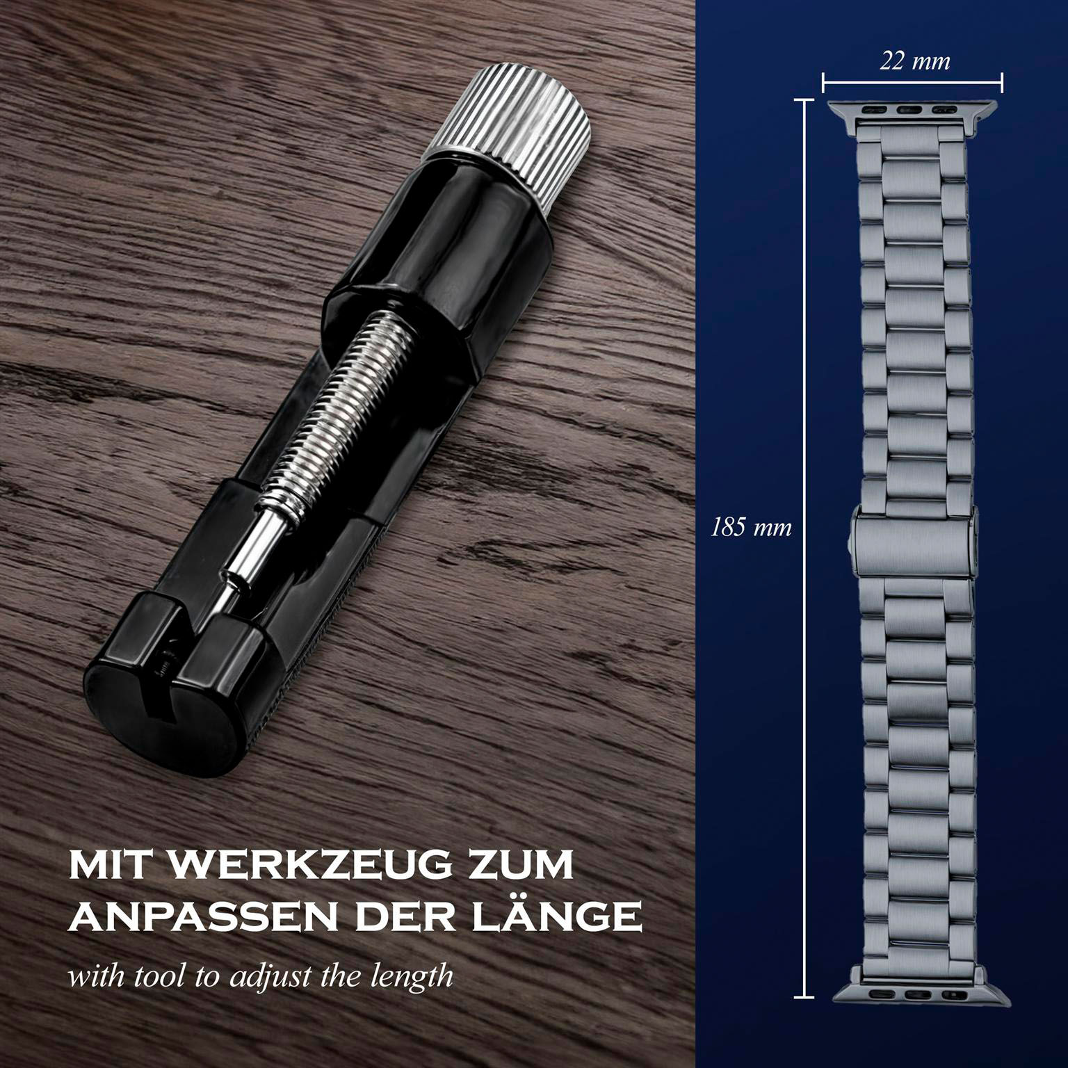 ONEFLOW Classic Link Apple Watch Ultra 3 (49mm) Armband Herren Edelstahl – Weiteres Produktbild 5