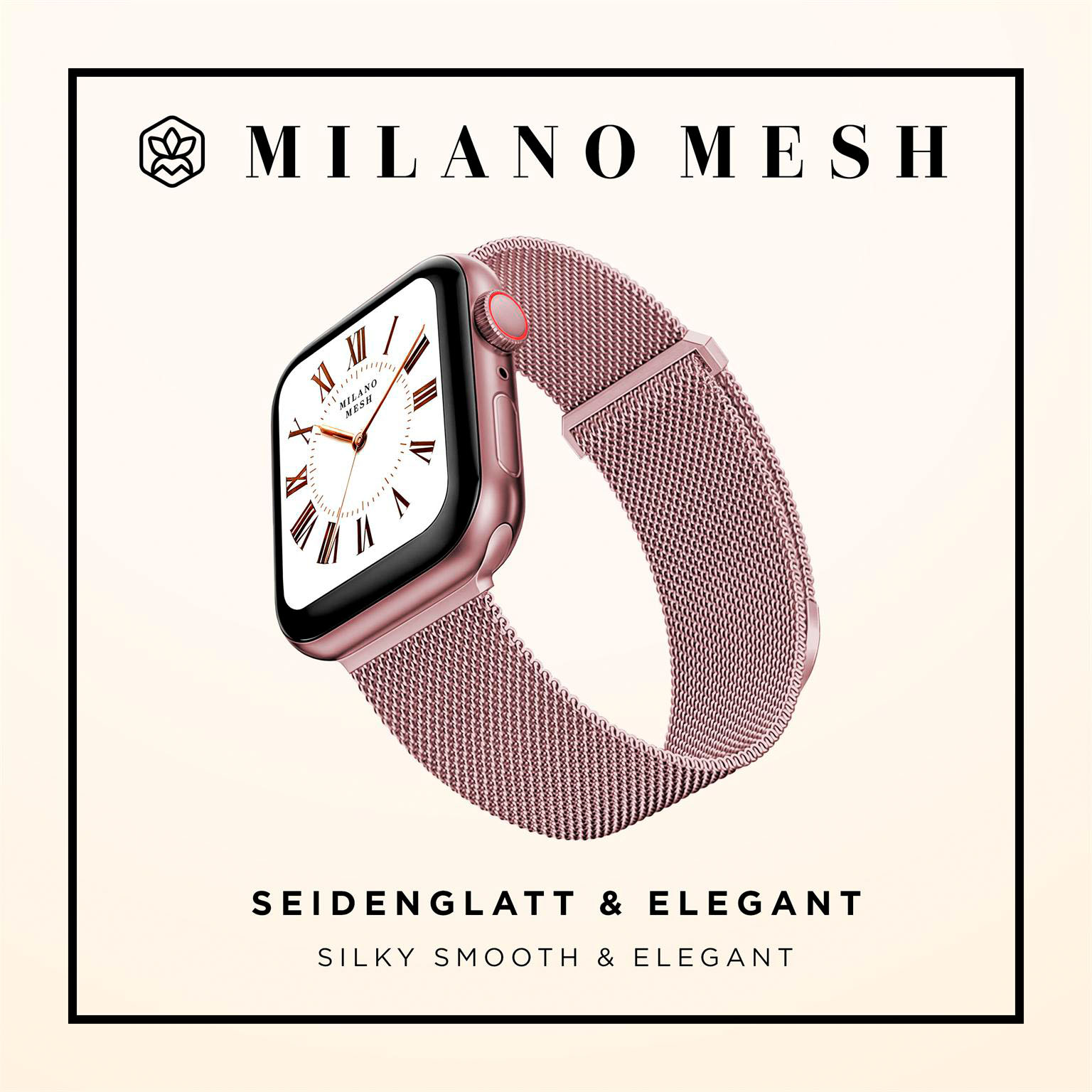 ONEFLOW Milano Mesh Apple Watch SE 3 (40mm) Armband Damen Metall – Weiteres Produktbild 2