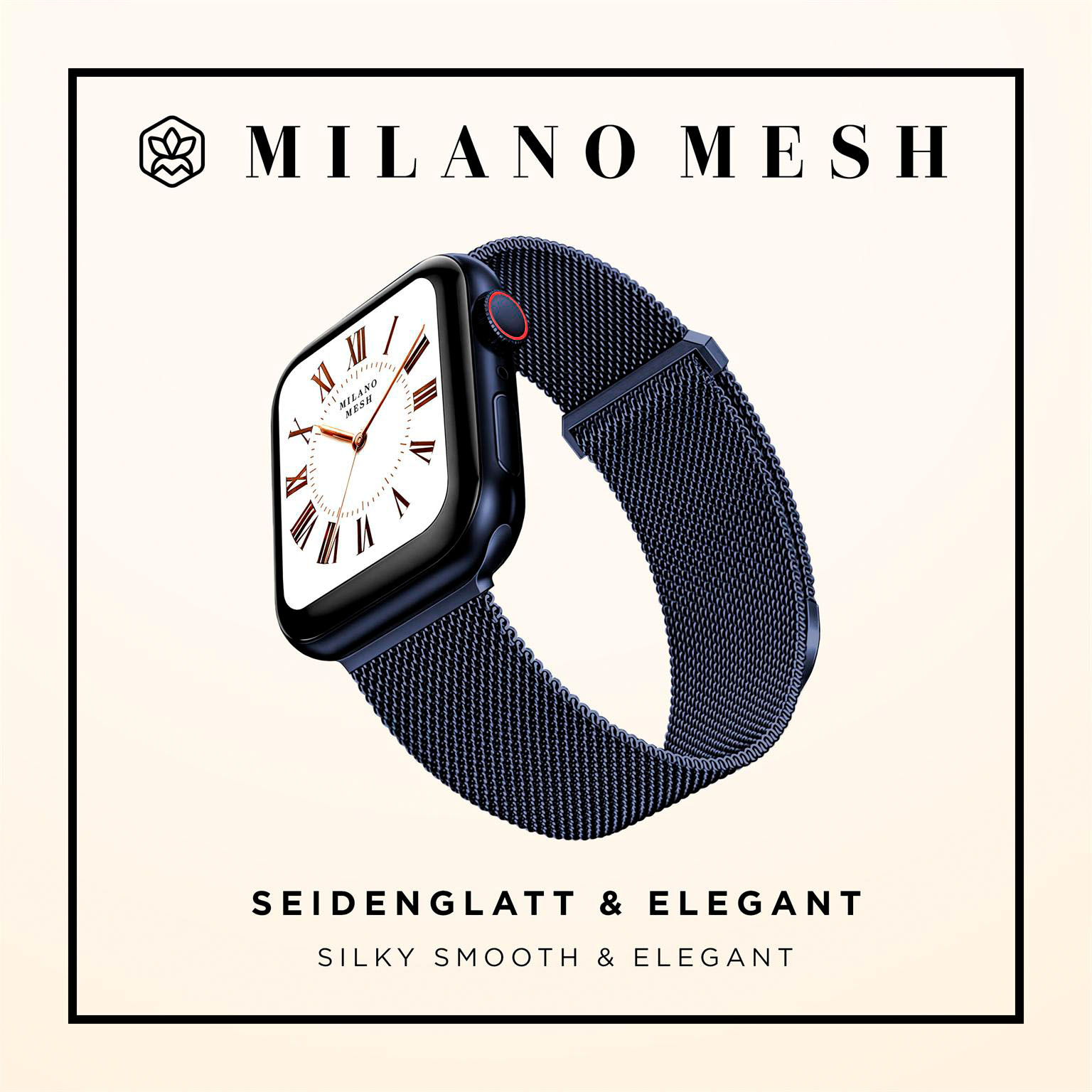 ONEFLOW Milano Mesh Apple Watch SE 3 (44mm) Armband Damen Metall – Weiteres Produktbild 2