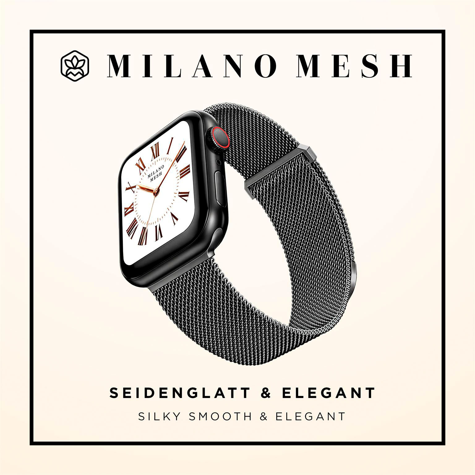 ONEFLOW Milano Mesh Apple Watch SE 3 (44mm) Armband Damen Metall – Weiteres Produktbild 2