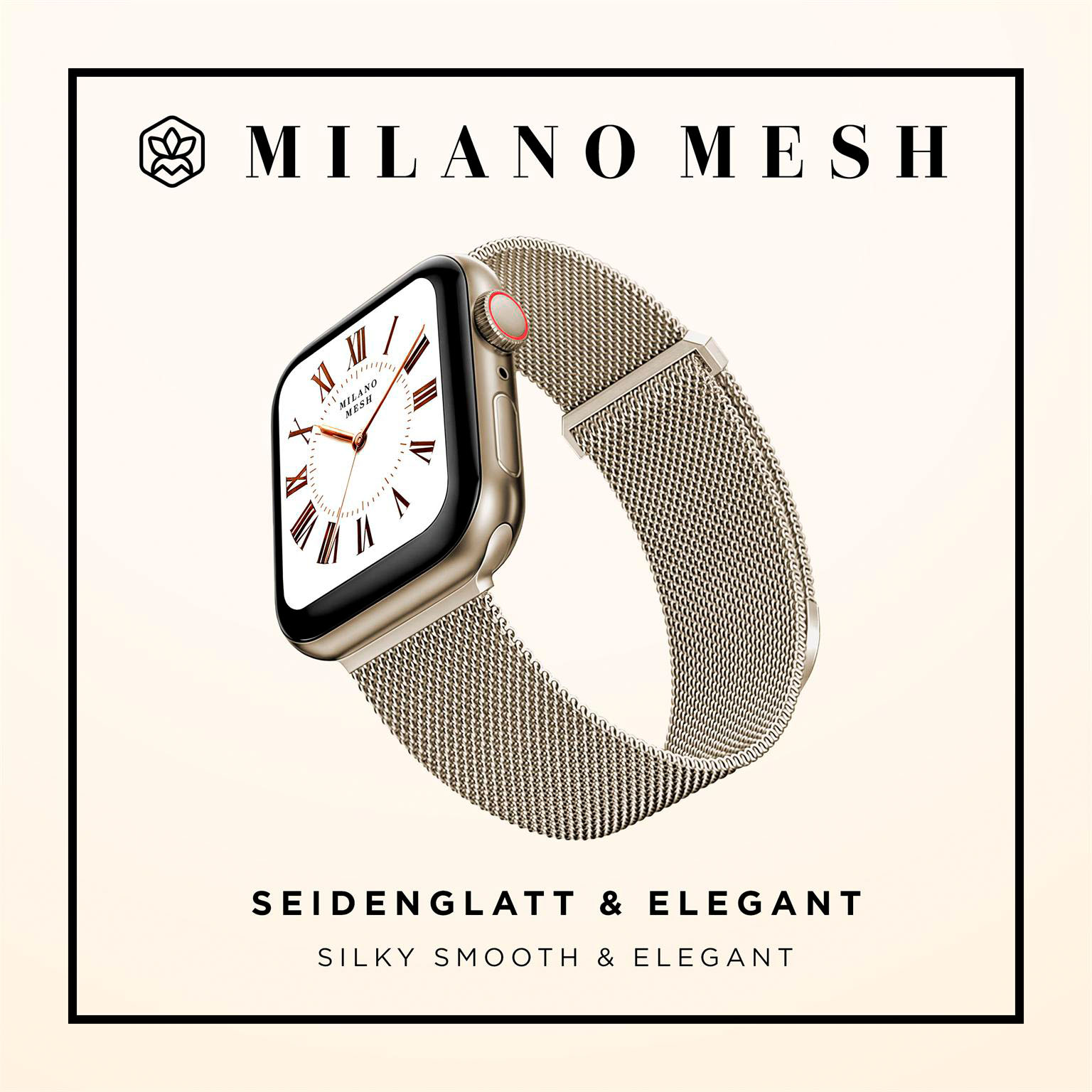 ONEFLOW Milano Mesh Apple Watch SE 3 (44mm) Armband Damen Metall – Weiteres Produktbild 2