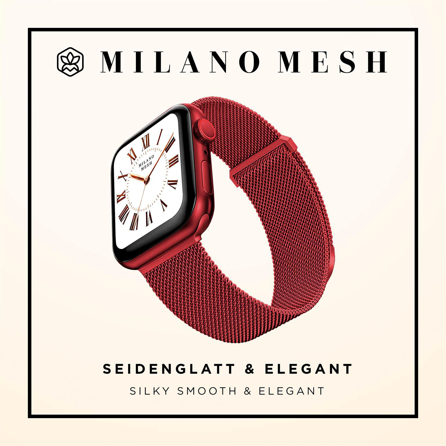 ONEFLOW Milano Mesh Apple Watch SE 3 (44mm) Armband Damen Metall – Weiteres Produktbild 2
