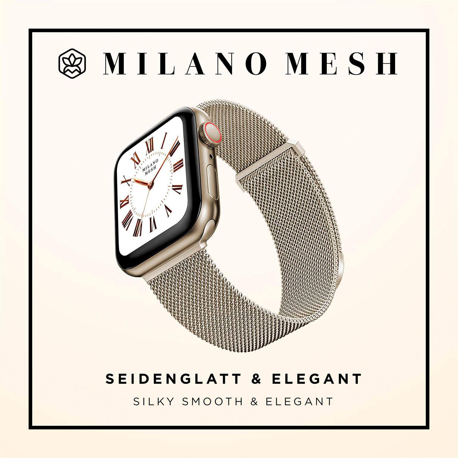ONEFLOW Milano Mesh Apple Watch 11 (46mm) Armband Damen Metall – Weiteres Produktbild 2