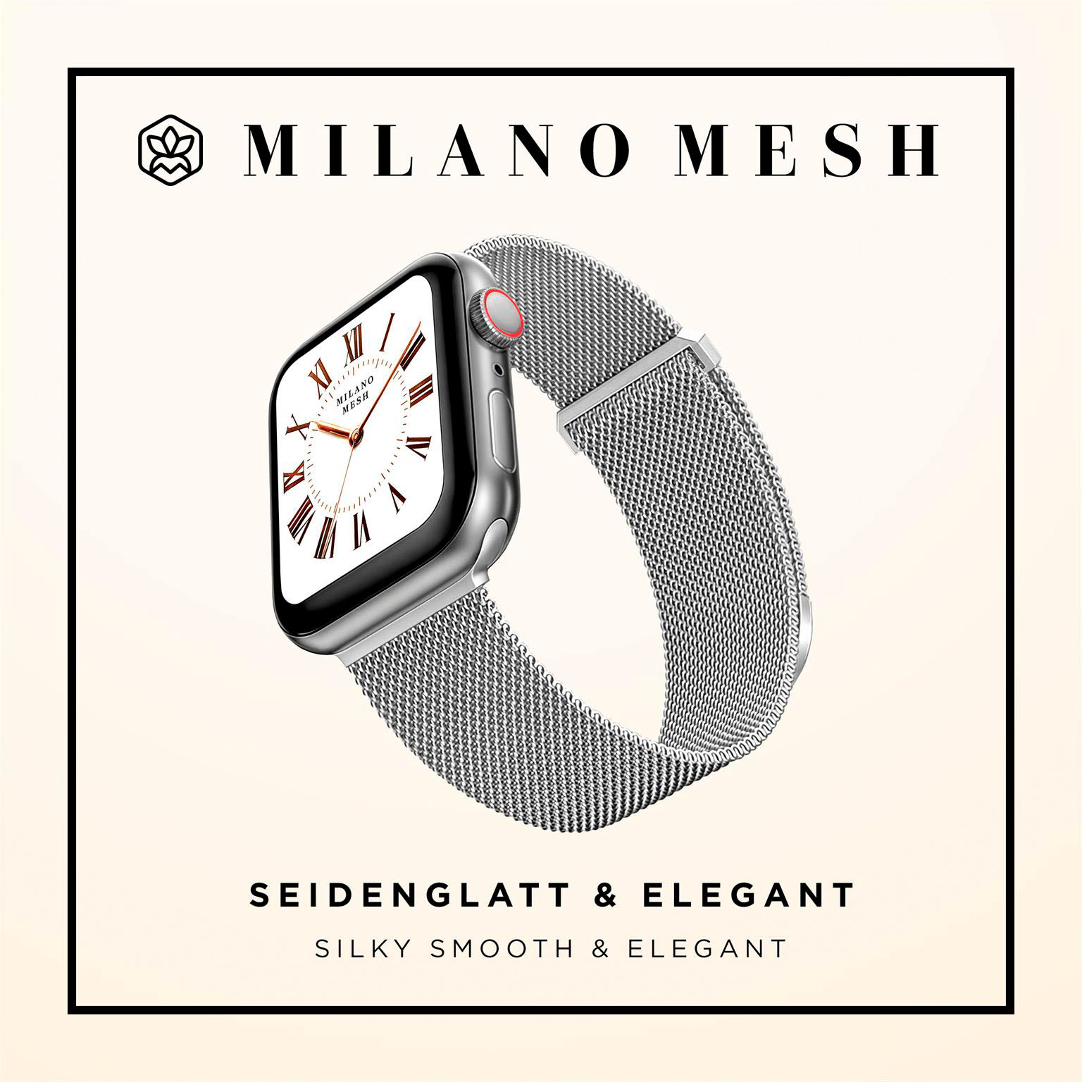 ONEFLOW Milano Mesh Apple Watch Ultra 3 (49mm) Armband Damen Metall – Weiteres Produktbild 2