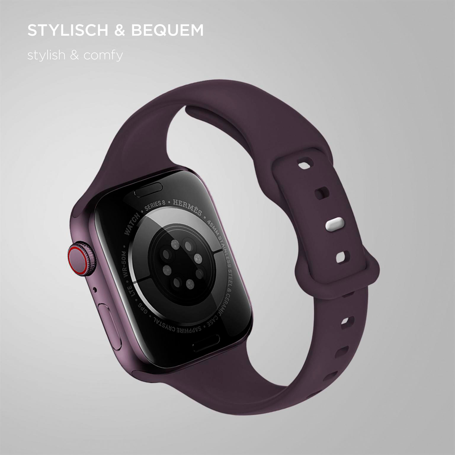 ONEFLOW Soft Band Slim Apple Watch SE 3 (40mm) Sportarmband Schmal – Weiteres Produktbild 1