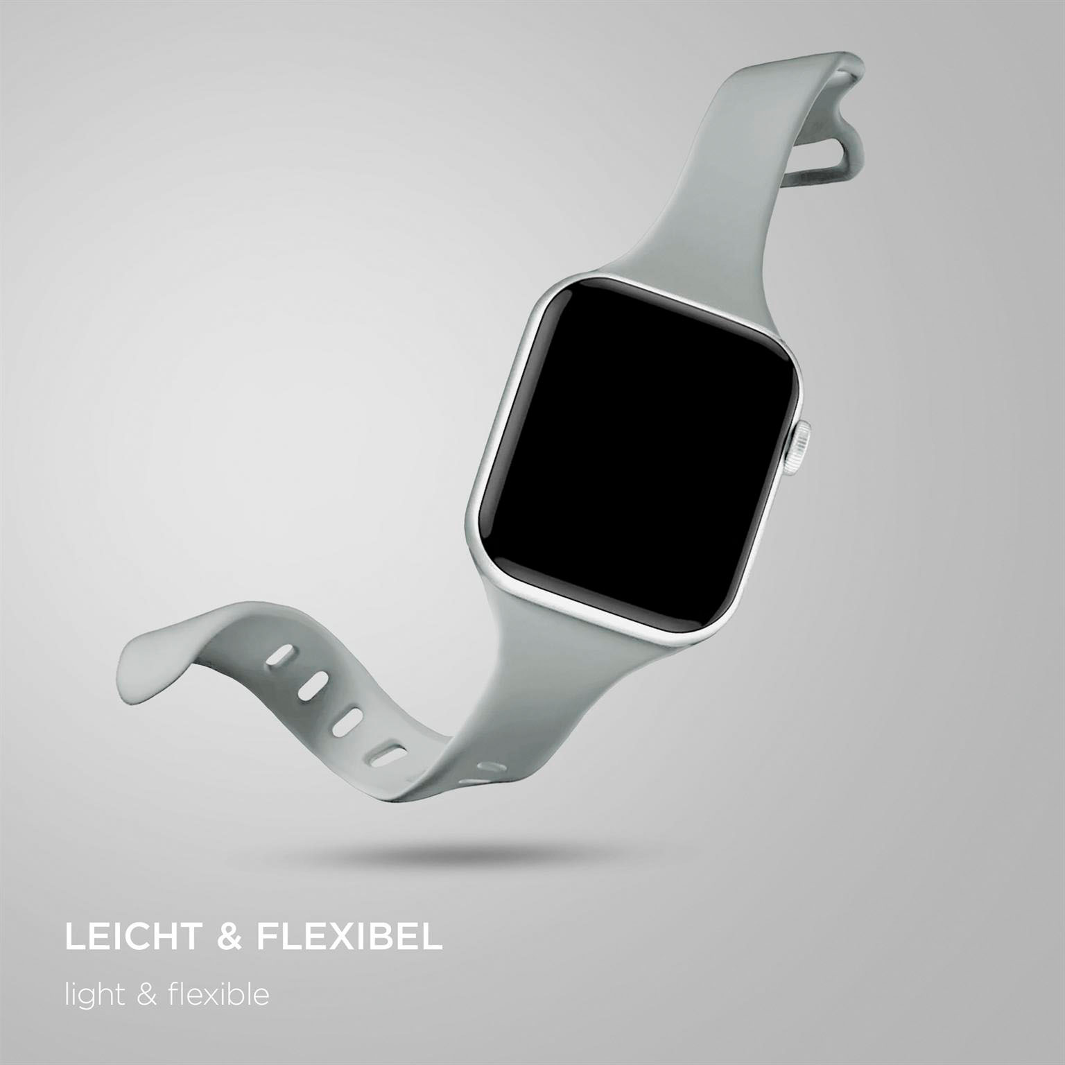 ONEFLOW Soft Band Slim Apple Watch SE 3 (40mm) Sportarmband Schmal – Weiteres Produktbild 4