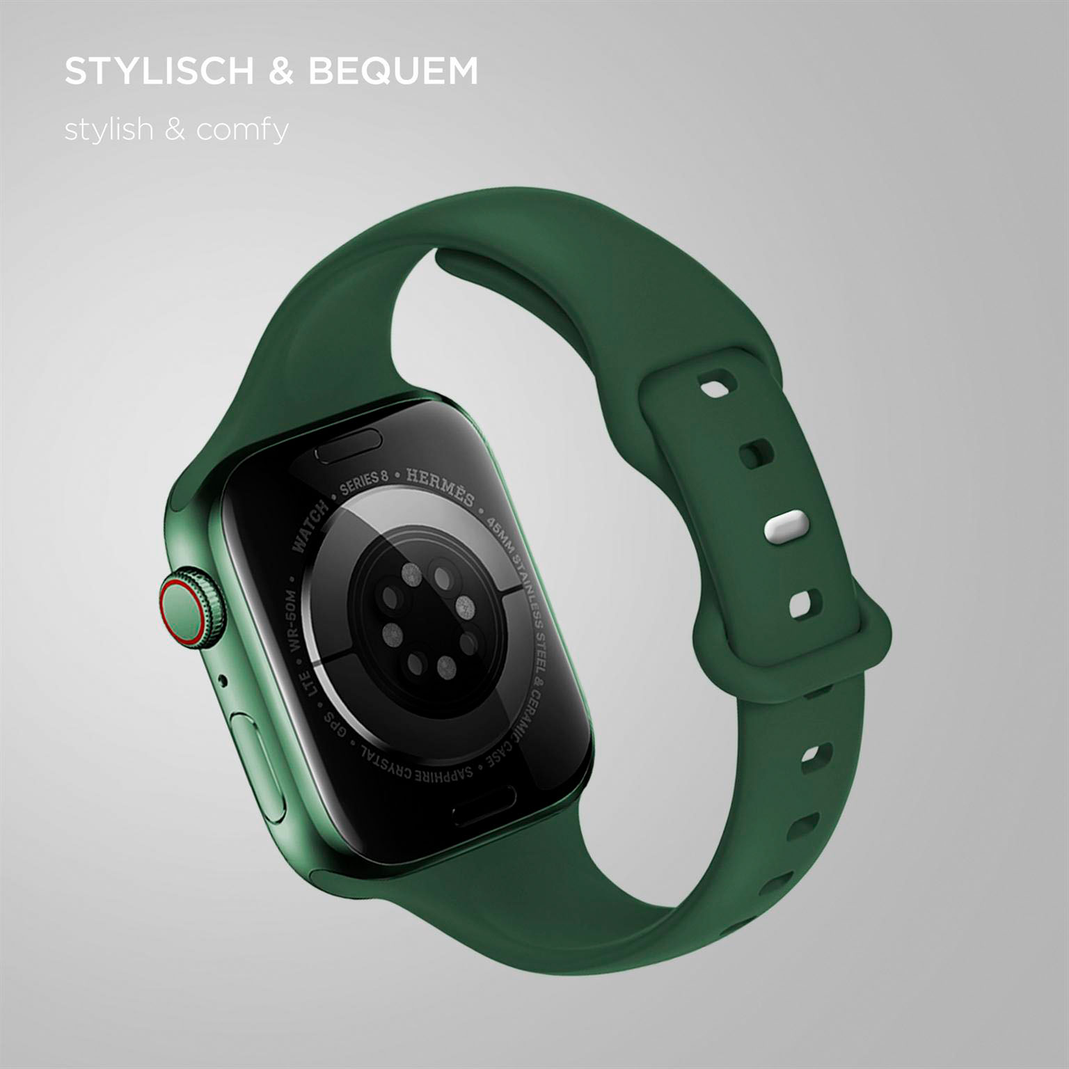 ONEFLOW Soft Band Slim Apple Watch SE 3 (44mm) Sportarmband Schmal – Weiteres Produktbild 1
