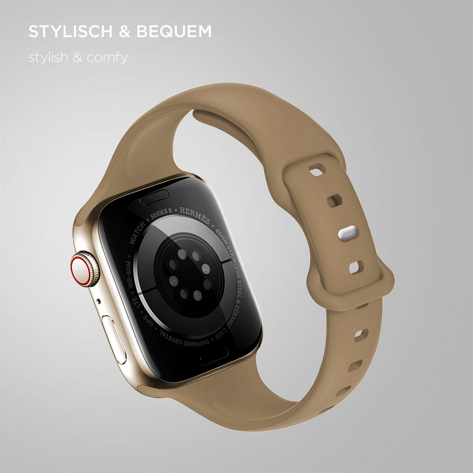 ONEFLOW Soft Band Slim Apple Watch SE 3 (44mm) Sportarmband Schmal – Weiteres Produktbild 1