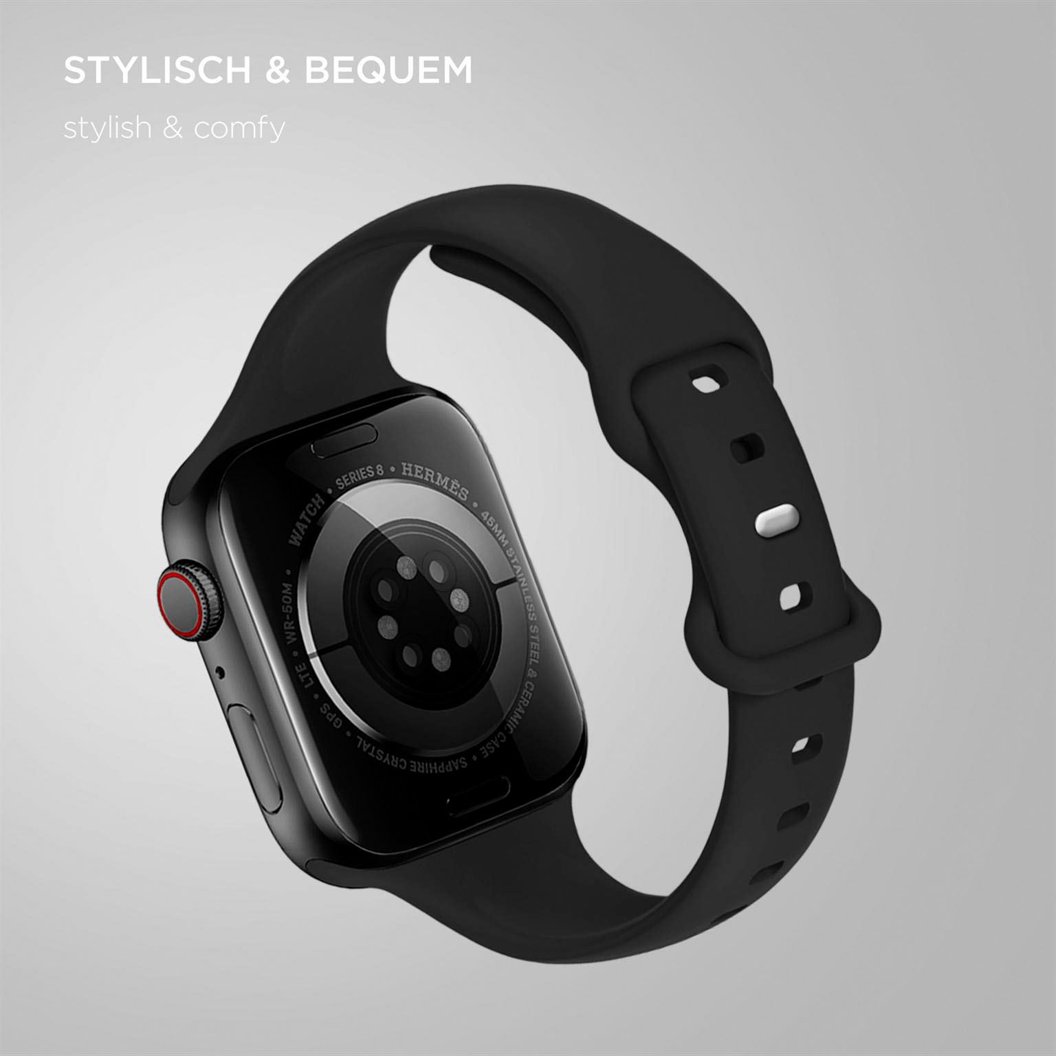 ONEFLOW Soft Band Slim Apple Watch SE 3 (44mm) Sportarmband Schmal – Weiteres Produktbild 1