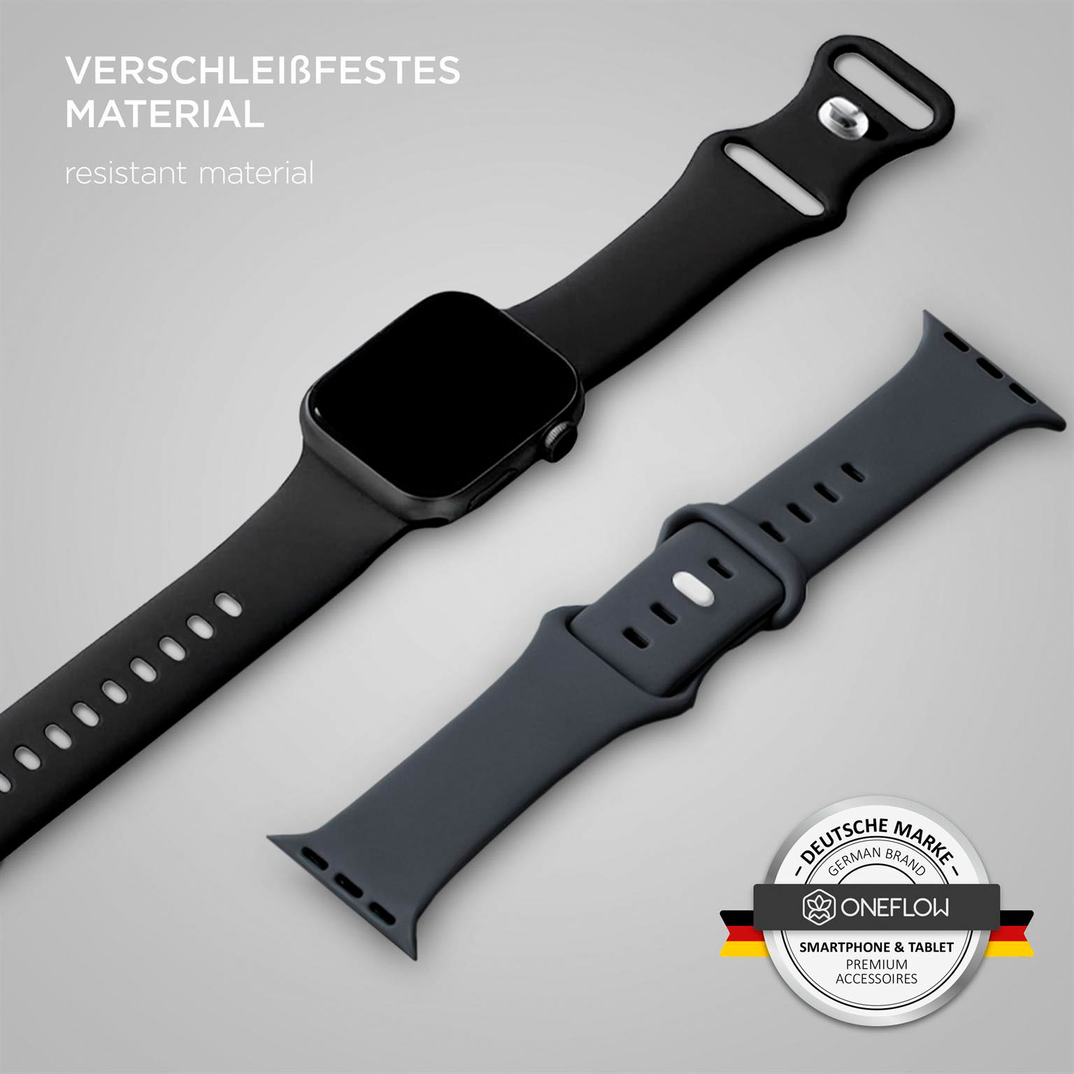 ONEFLOW Soft Band Apple Watch SE 3 (44mm) Silikon Armband Sport – Weiteres Produktbild 2