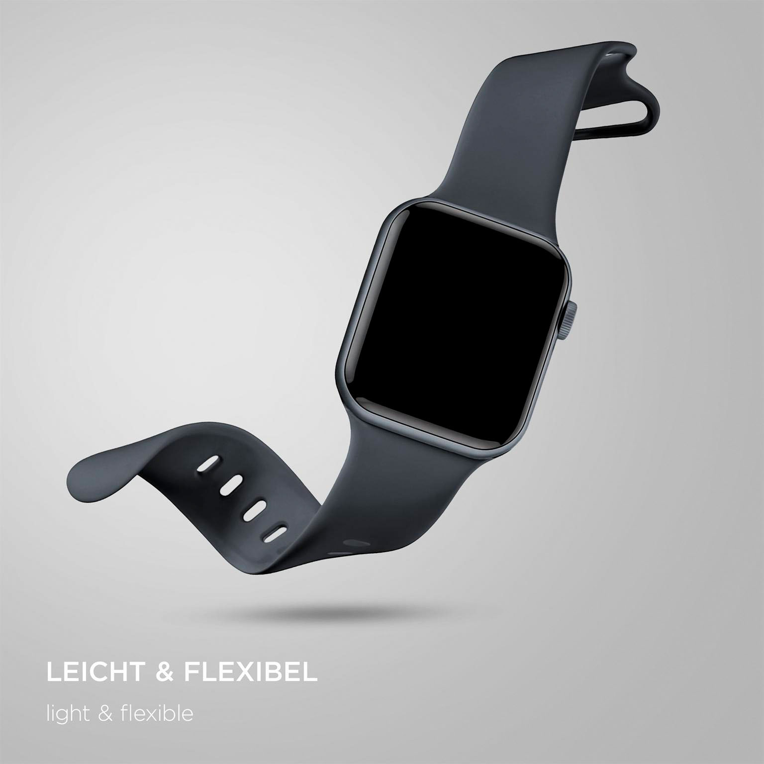ONEFLOW Soft Band Apple Watch SE 3 (44mm) Silikon Armband Sport – Weiteres Produktbild 4