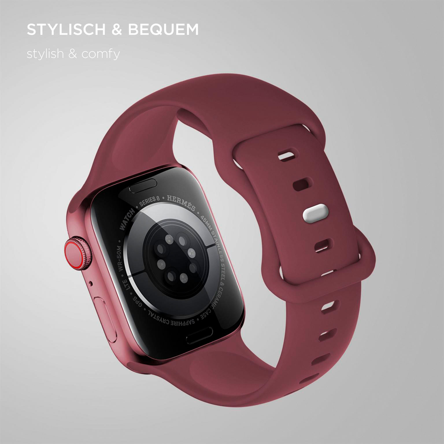 ONEFLOW Soft Band Apple Watch SE 3 (44mm) Silikon Armband Sport – Weiteres Produktbild 1