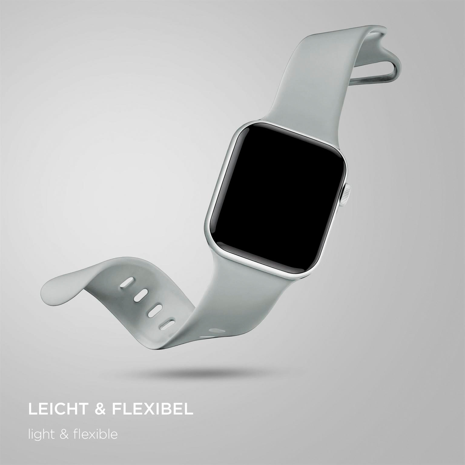 ONEFLOW Soft Band Apple Watch SE 3 (44mm) Silikon Armband Sport – Weiteres Produktbild 4