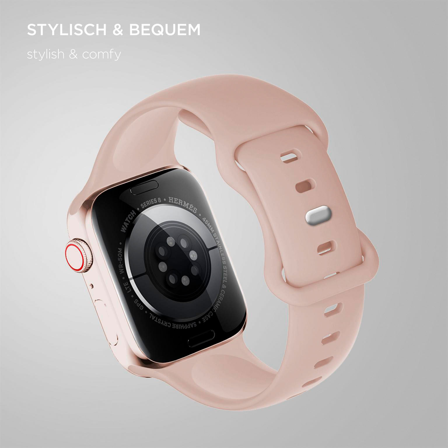 ONEFLOW Soft Band Apple Watch SE 3 (44mm) Silikon Armband Sport – Weiteres Produktbild 1