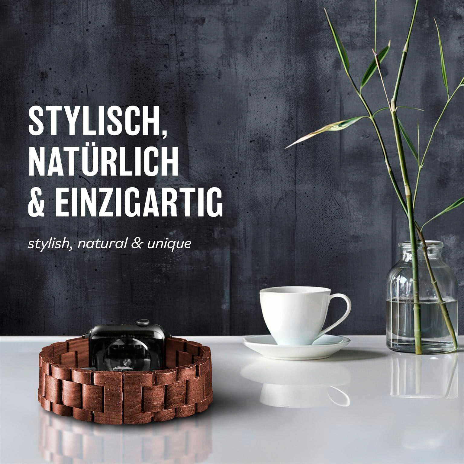 ONEFLOW Timber Strap Apple Watch 11 (46mm) Holz Armband – Weiteres Produktbild 1