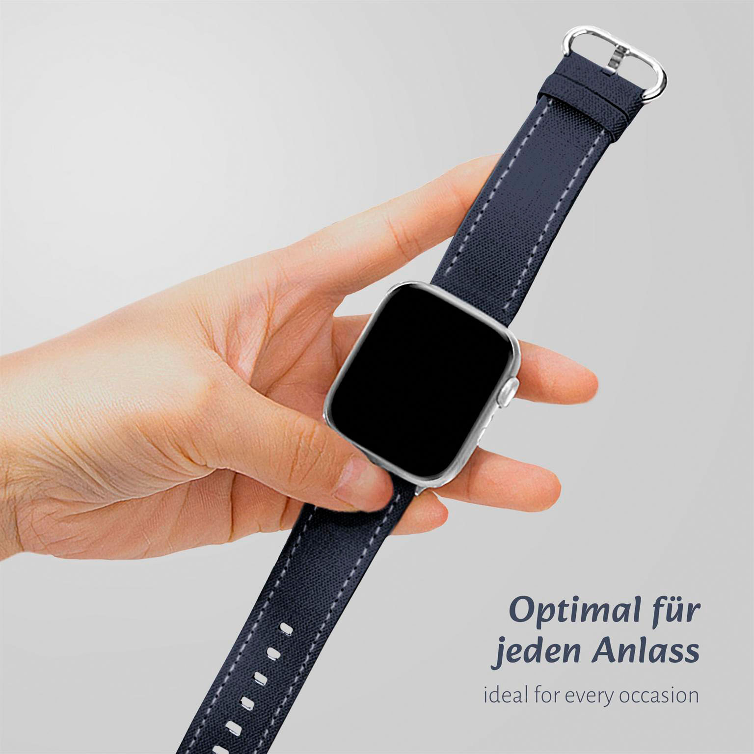 ONEFLOW Urban Strap Apple Watch SE 3 (44mm) Armband Canvas Nylon – Weiteres Produktbild 3