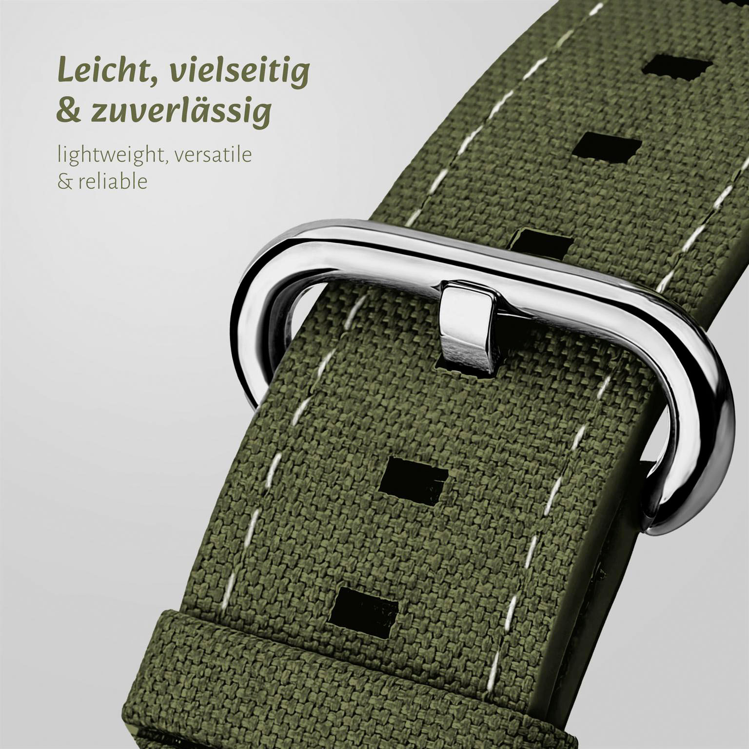 ONEFLOW Urban Strap Apple Watch SE 3 (44mm) Armband Canvas Nylon – Weiteres Produktbild 1