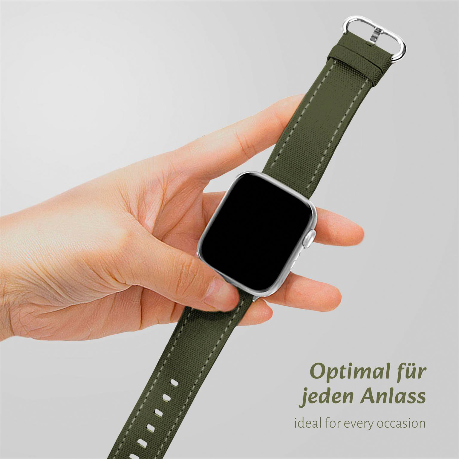 ONEFLOW Urban Strap Apple Watch SE 3 (44mm) Armband Canvas Nylon – Weiteres Produktbild 3