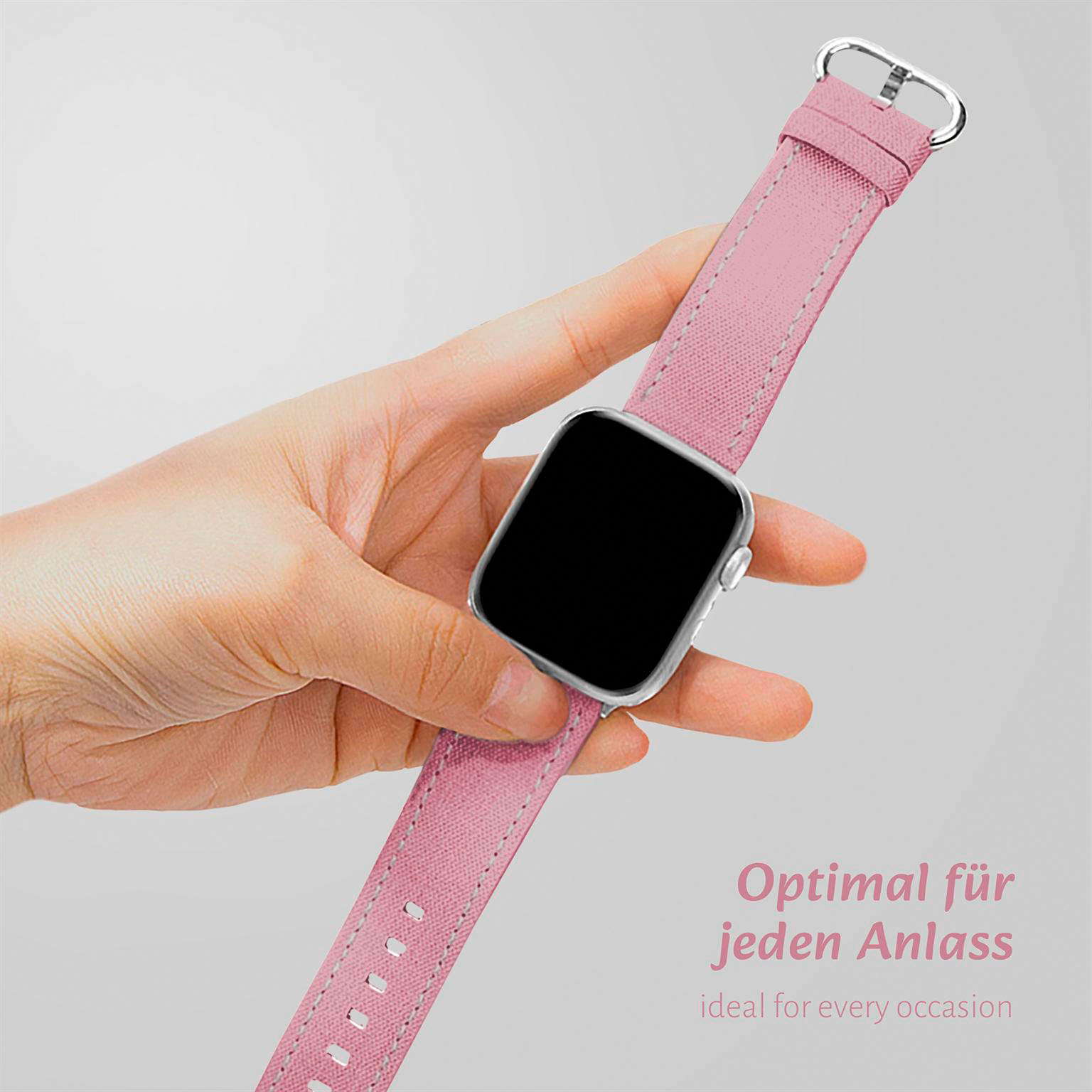 ONEFLOW Urban Strap Apple Watch SE 3 (44mm) Armband Canvas Nylon – Weiteres Produktbild 3