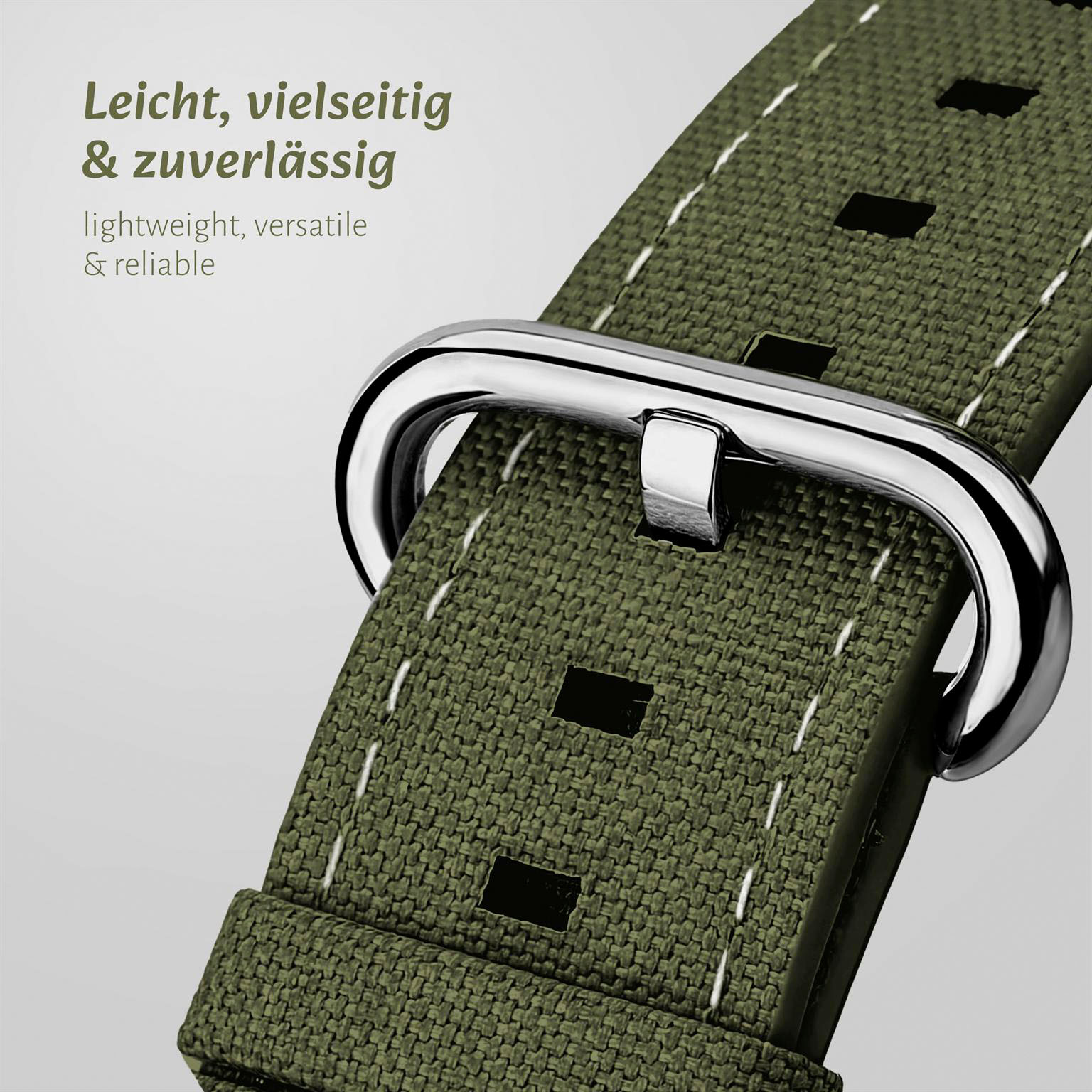 ONEFLOW Urban Strap Apple Watch 11 (42mm) Armband Canvas Nylon – Weiteres Produktbild 1