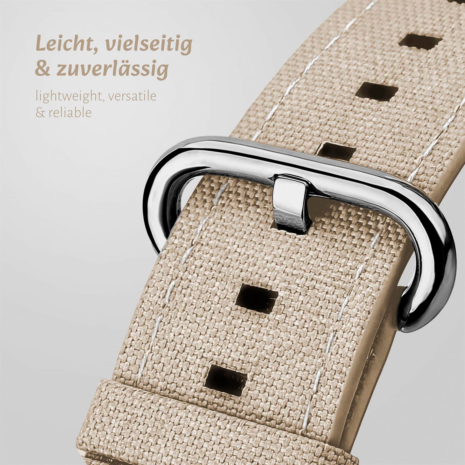 ONEFLOW Urban Strap Apple Watch 11 (42mm) Armband Canvas Nylon – Weiteres Produktbild 1