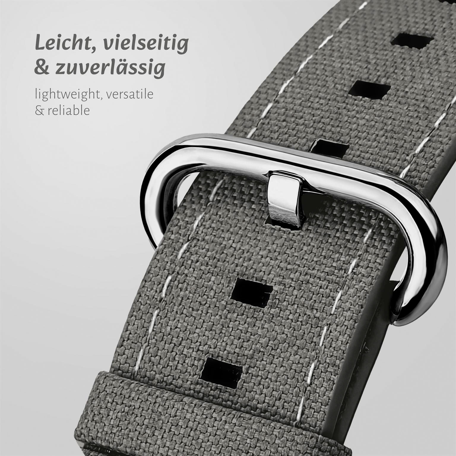 ONEFLOW Urban Strap Apple Watch 11 (46mm) Armband Canvas Nylon – Weiteres Produktbild 1