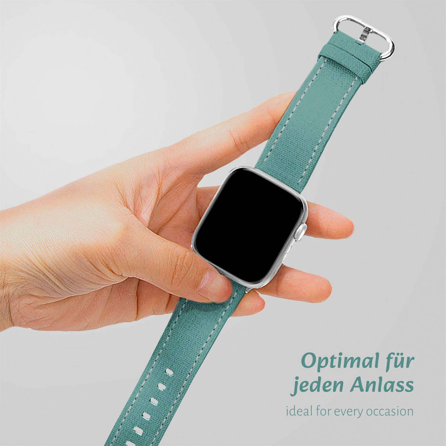 ONEFLOW Urban Strap Apple Watch 11 (46mm) Armband Canvas Nylon – Weiteres Produktbild 3
