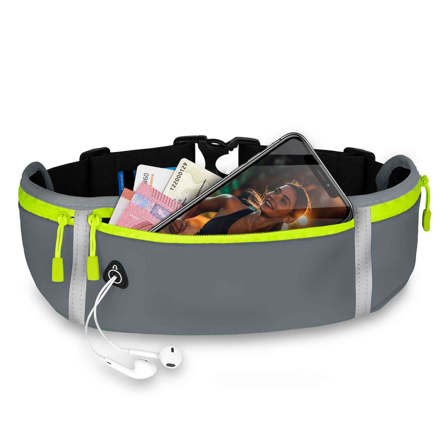 ONEFLOW Active Pro Belt Motorola Moto G56 5G Laufgürtel atmungsaktiv – Clear Mind