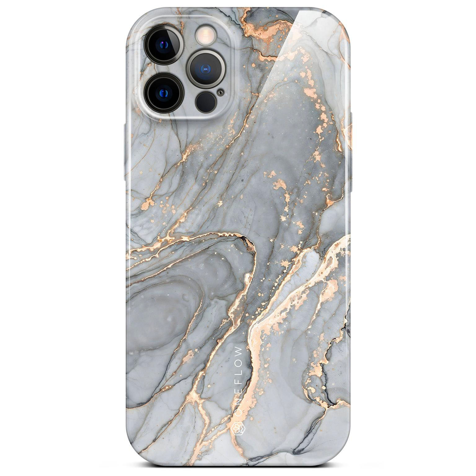 ONEFLOW Bliss Cover iPhone 12 Hülle in Marmor Design – Soft Granite