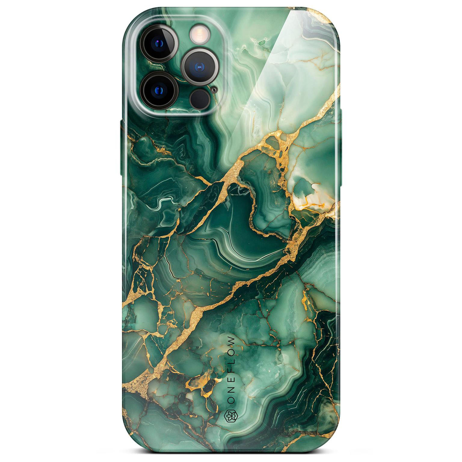 ONEFLOW Bliss Cover iPhone 12 Pro Hülle in Marmor Design – Emerald Flow ONEFLOW Bliss Cover iPhone 12 Pro Hülle in Marmor Design – Emerald Flow