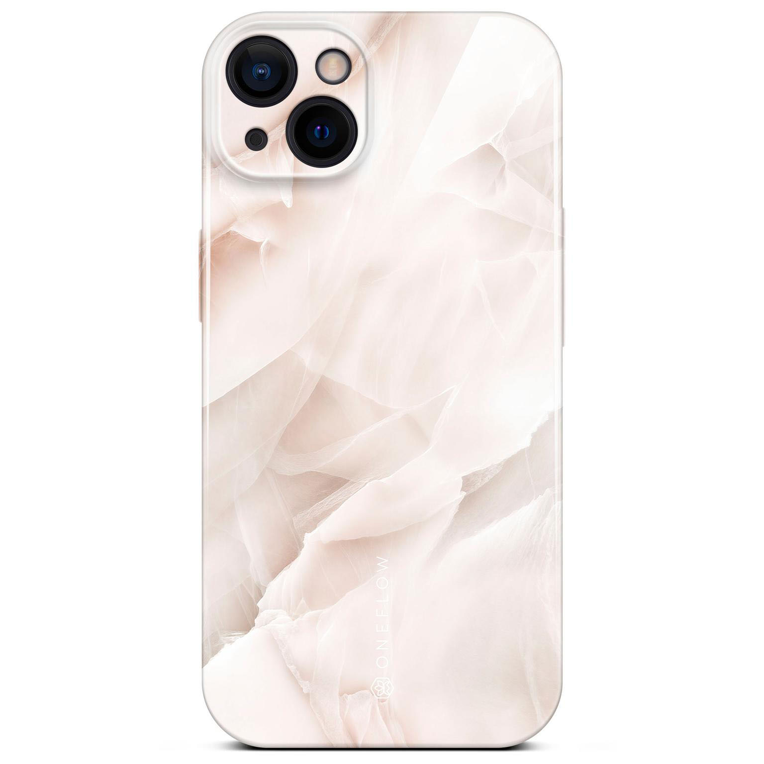 ONEFLOW Bliss Cover iPhone 13 Hülle in Marmor Design – Soft Blush