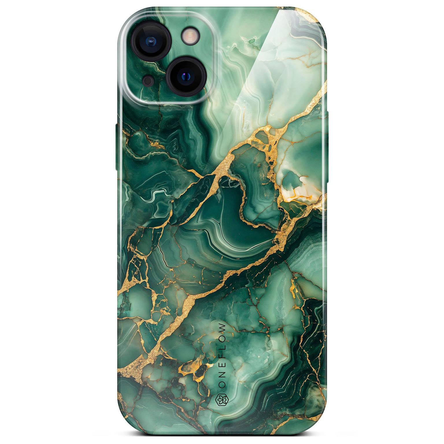ONEFLOW Bliss Cover iPhone 14 Hülle in Marmor Design – Emerald Flow ONEFLOW Bliss Cover iPhone 14 Hülle in Marmor Design – Emerald Flow