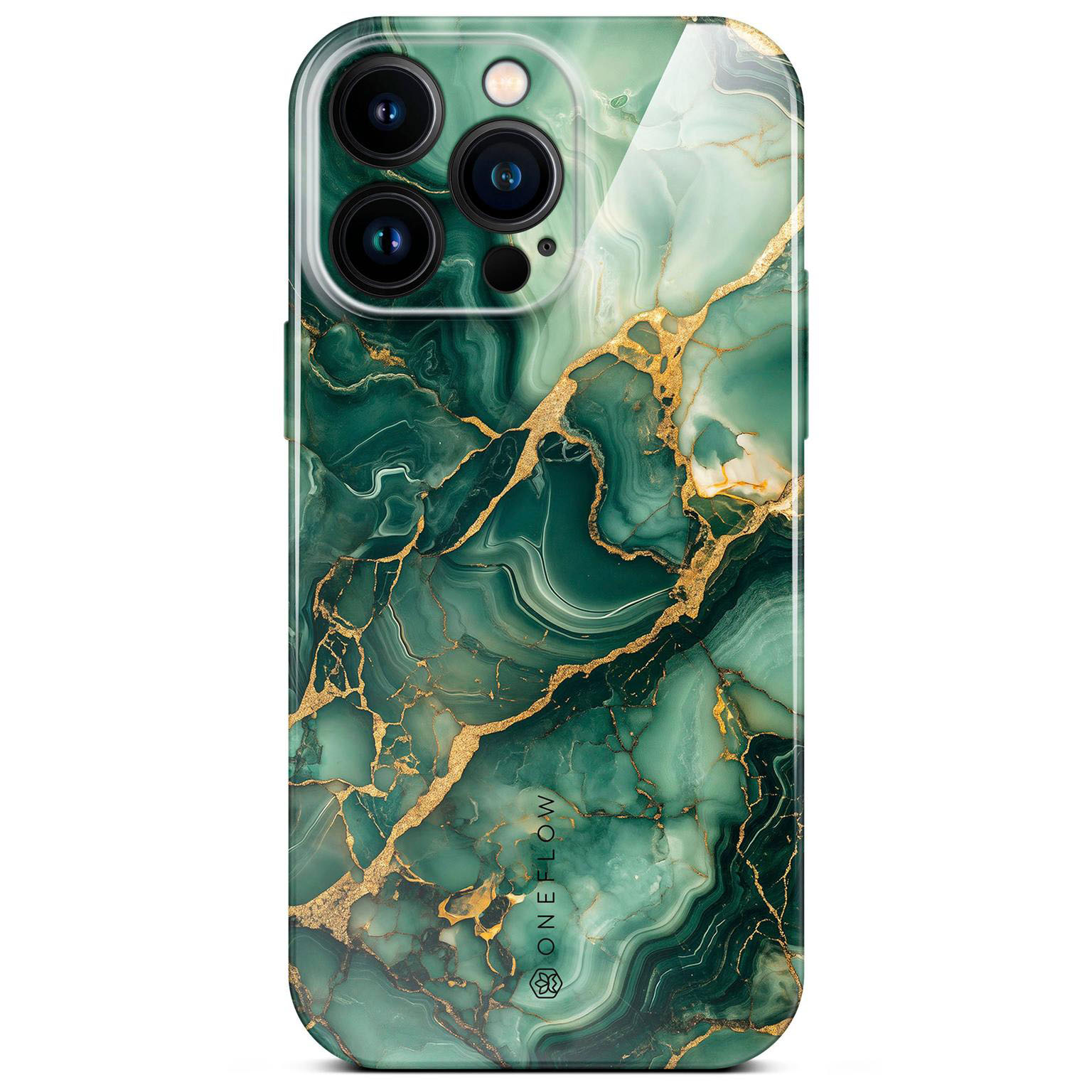ONEFLOW Bliss Cover iPhone 15 Pro Max Hülle in Marmor Design – Emerald Flow ONEFLOW Bliss Cover iPhone 15 Pro Max Hülle in Marmor Design – Emerald Flow