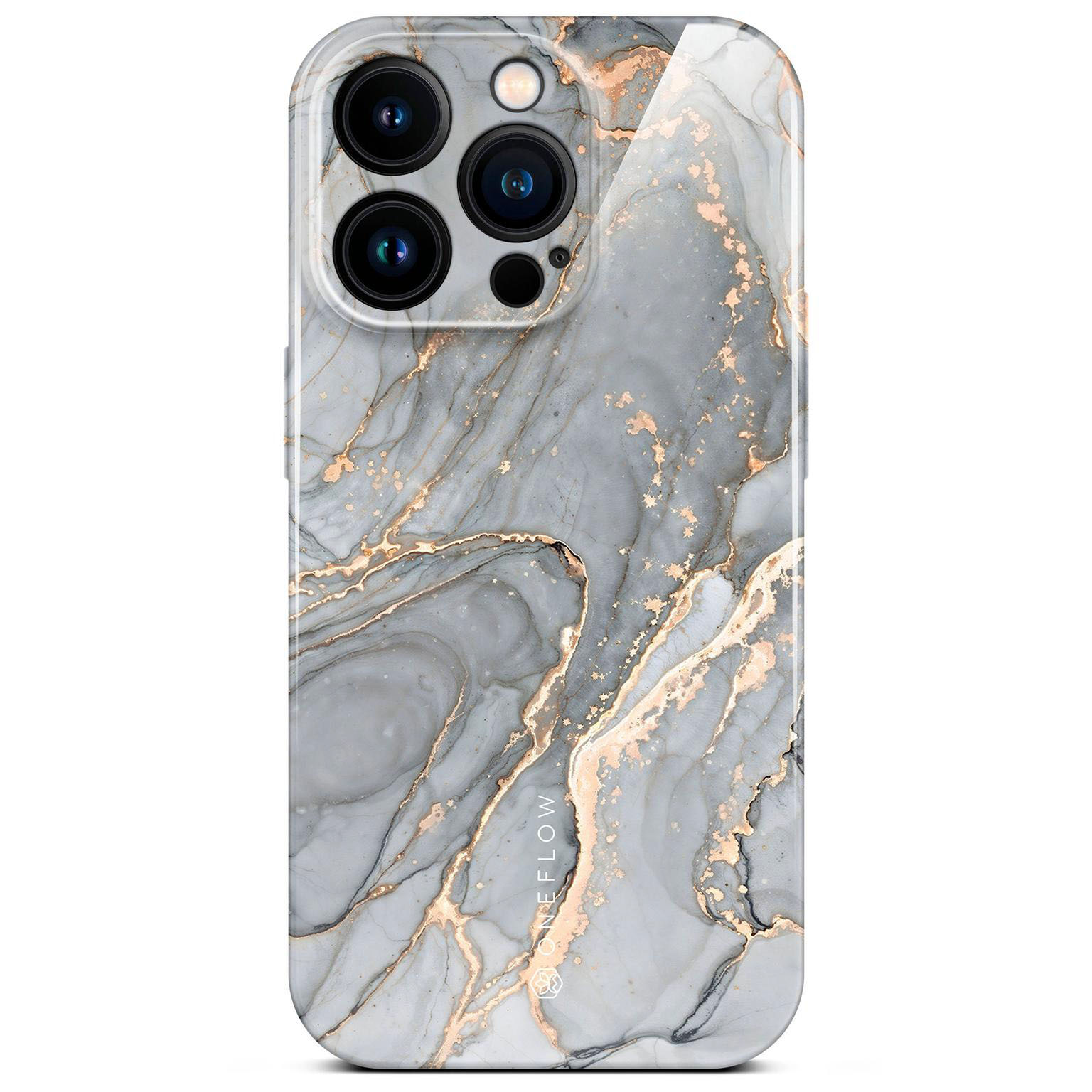 ONEFLOW Bliss Cover iPhone 15 Pro Hülle in Marmor Design – Soft Granite ONEFLOW Bliss Cover iPhone 15 Pro Hülle in Marmor Design – Soft Granite