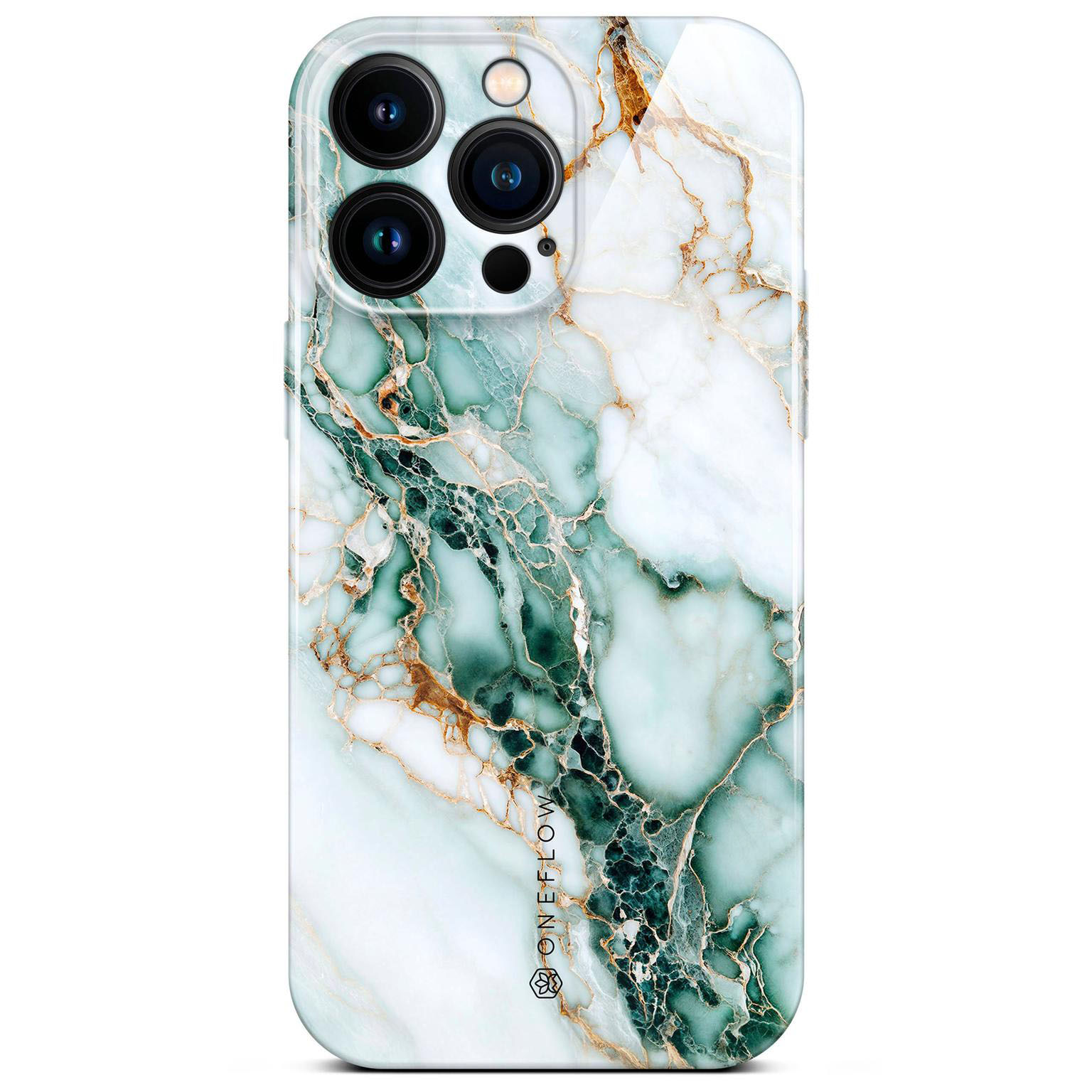 ONEFLOW Bliss Cover iPhone 15 Pro Hülle in Marmor Design – Jade Cascade ONEFLOW Bliss Cover iPhone 15 Pro Hülle in Marmor Design – Jade Cascade