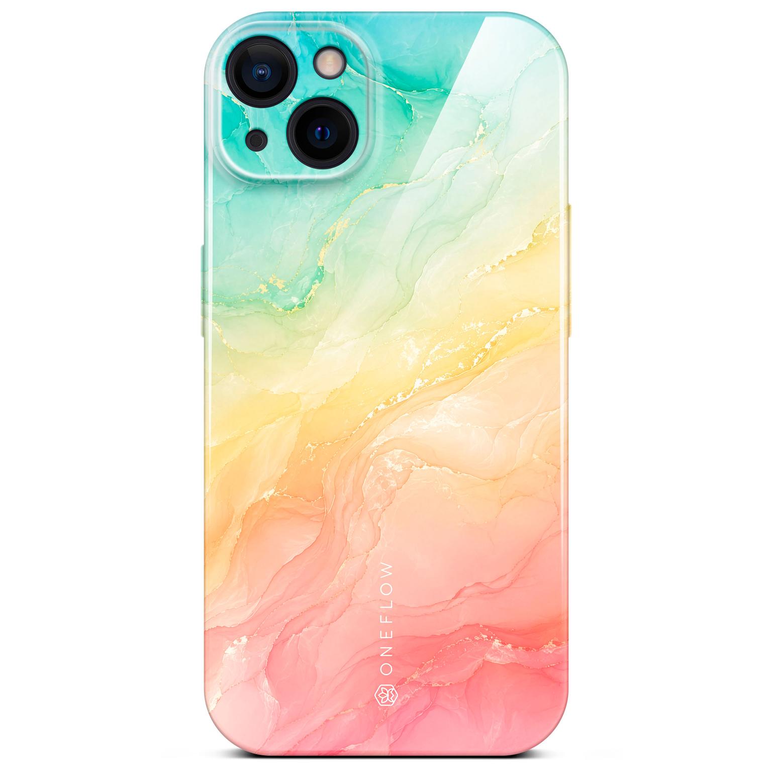 ONEFLOW ONEFLOW Bliss Cover iPhone 15 Hülle in Marmor Design – Tropic Sunrise