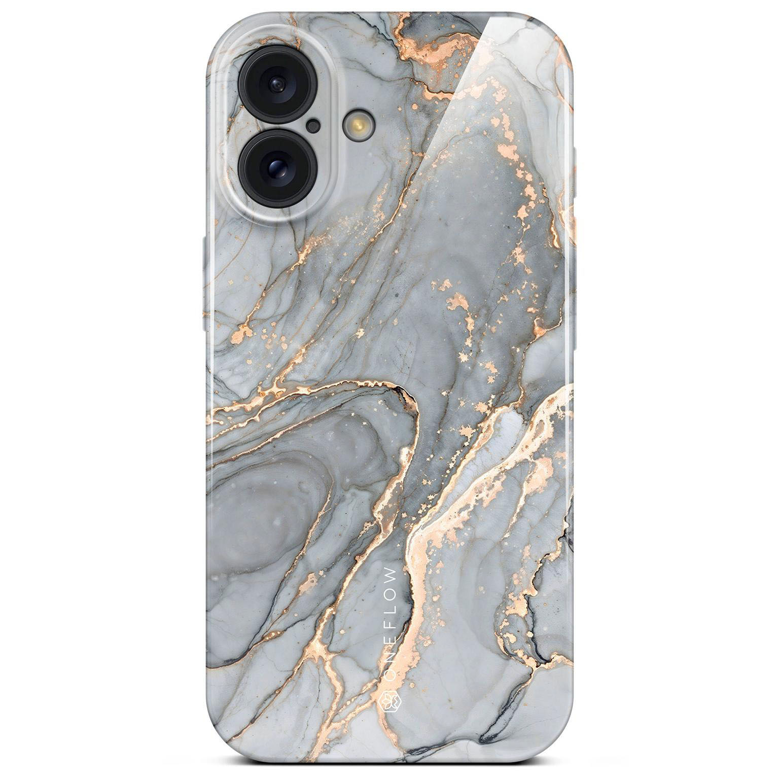 ONEFLOW Bliss Cover iPhone 16 Plus Hülle in Marmor Design – Soft Granite ONEFLOW Bliss Cover iPhone 16 Plus Hülle in Marmor Design – Soft Granite