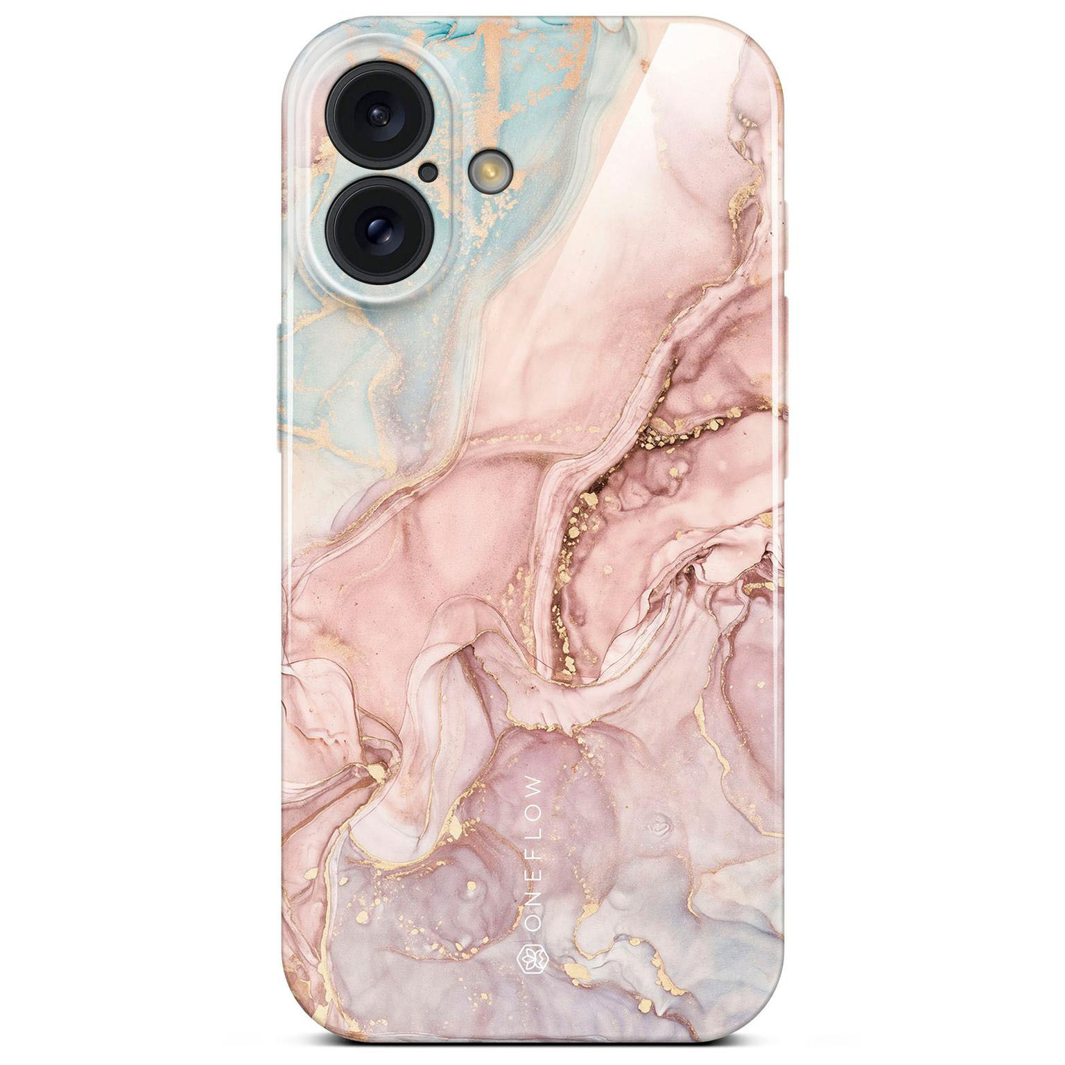 ONEFLOW Bliss Cover iPhone 16 Plus Hülle in Marmor Design – Rose Serenity ONEFLOW Bliss Cover iPhone 16 Plus Hülle in Marmor Design – Rose Serenity
