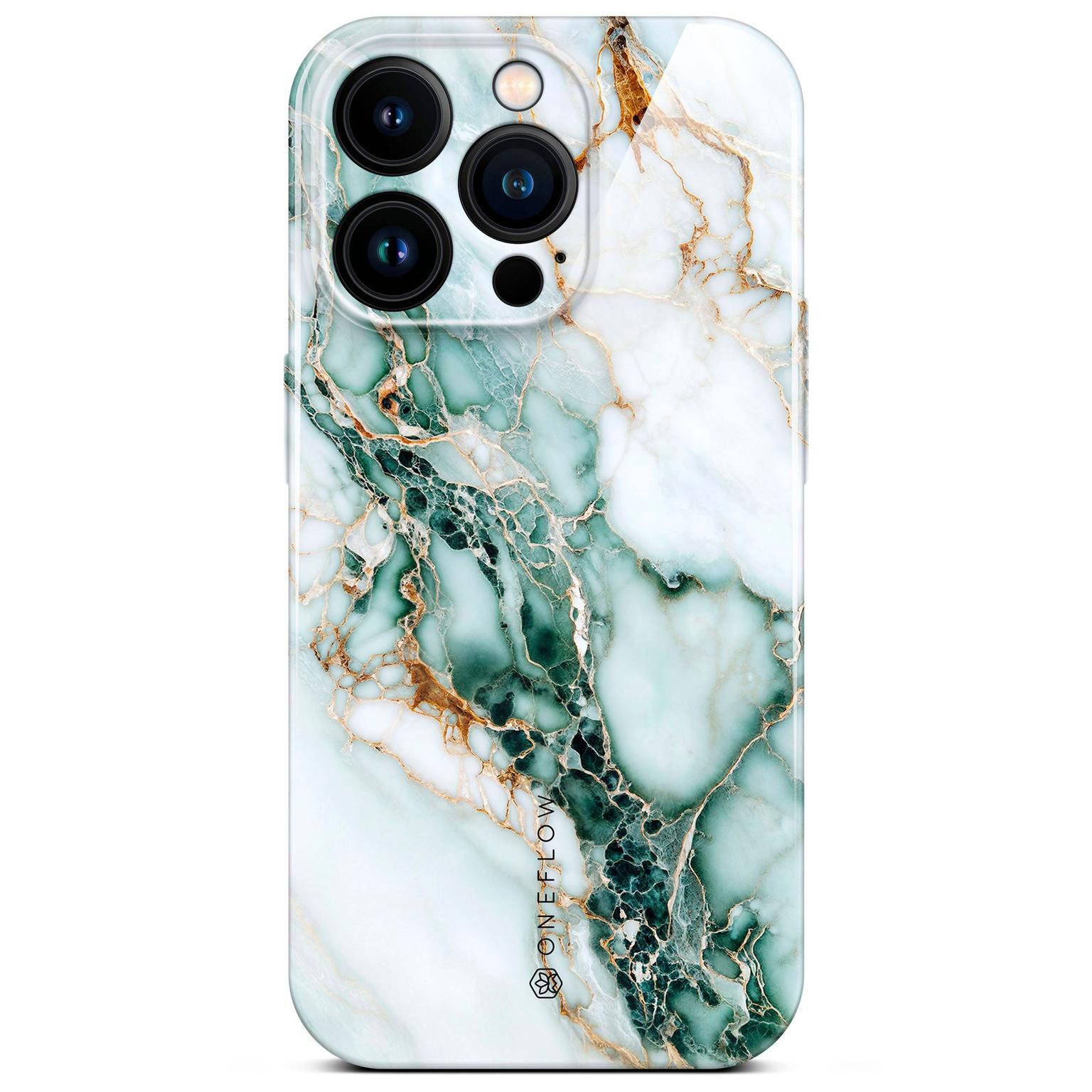 ONEFLOW Bliss Cover iPhone 16 Pro Hülle in Marmor Design – Jade Cascade ONEFLOW Bliss Cover iPhone 16 Pro Hülle in Marmor Design – Jade Cascade