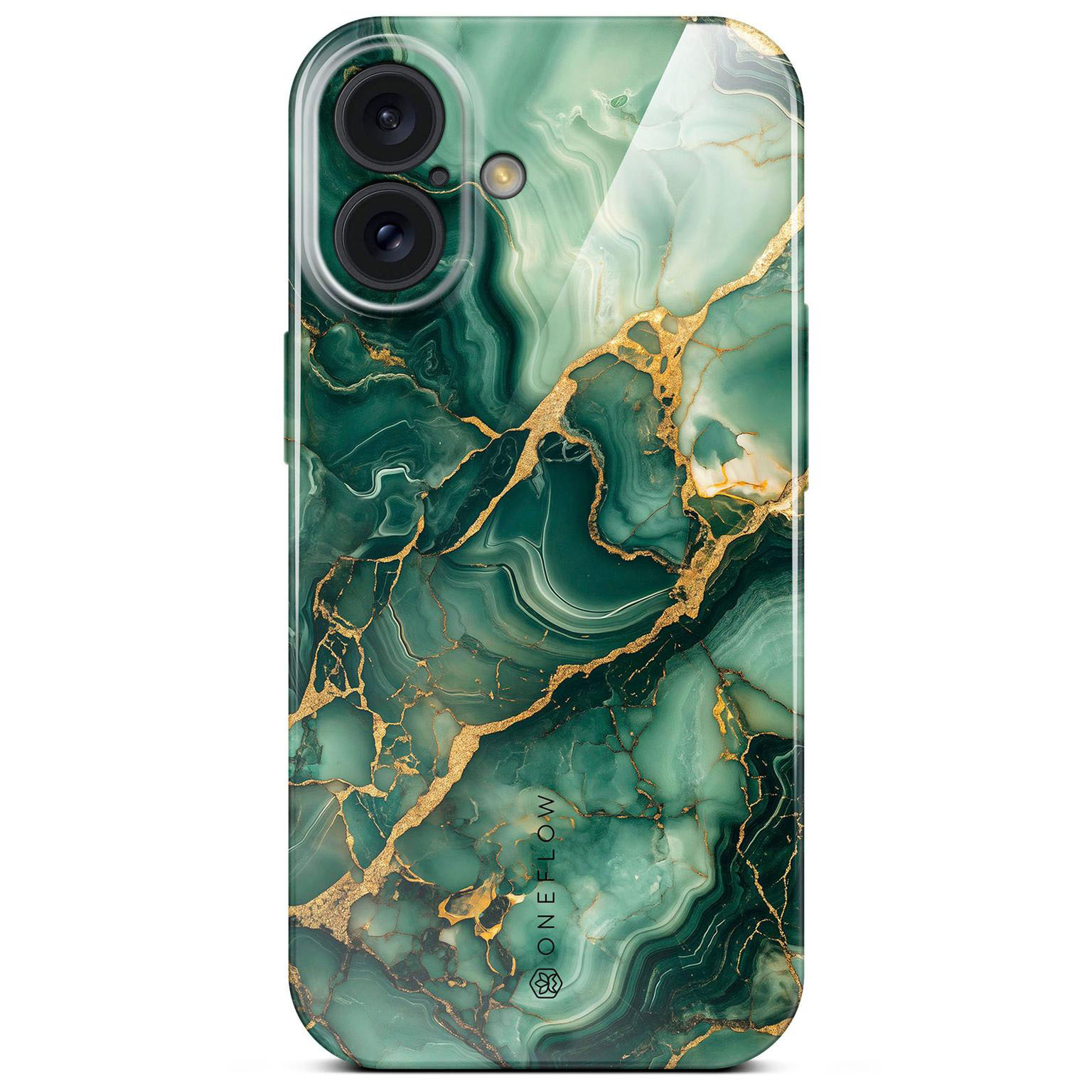 ONEFLOW Bliss Cover iPhone 16 Hülle in Marmor Design – Emerald Flow ONEFLOW Bliss Cover iPhone 16 Hülle in Marmor Design – Emerald Flow