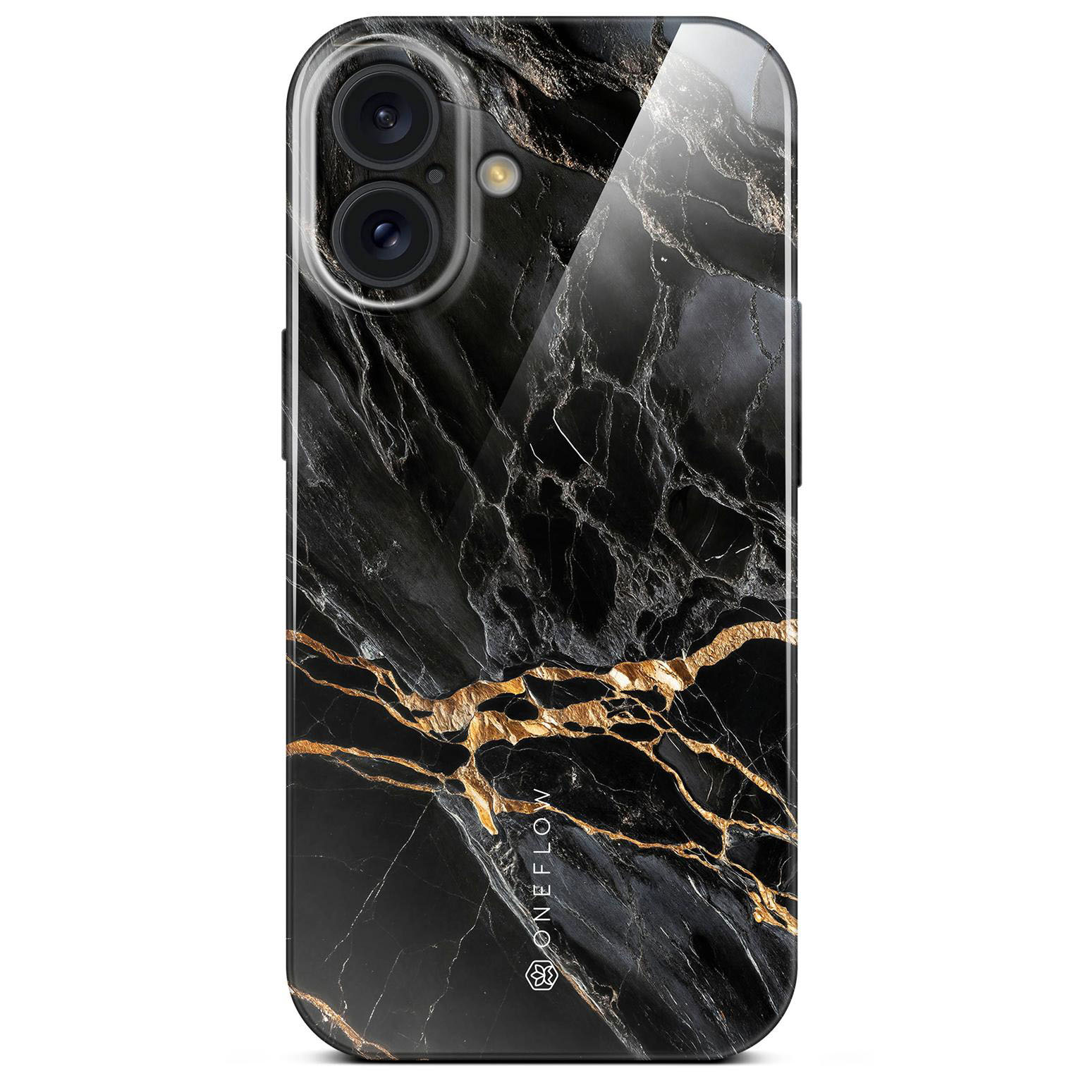 ONEFLOW Bliss Cover iPhone 16 Hülle in Marmor Design – Black Mirage ONEFLOW Bliss Cover iPhone 16 Hülle in Marmor Design – Black Mirage