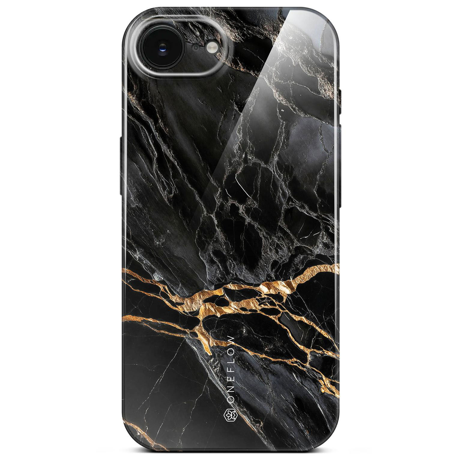 ONEFLOW Bliss Cover iPhone 16e Hülle in Marmor Design – Black Mirage ONEFLOW Bliss Cover iPhone 16e Hülle in Marmor Design – Black Mirage