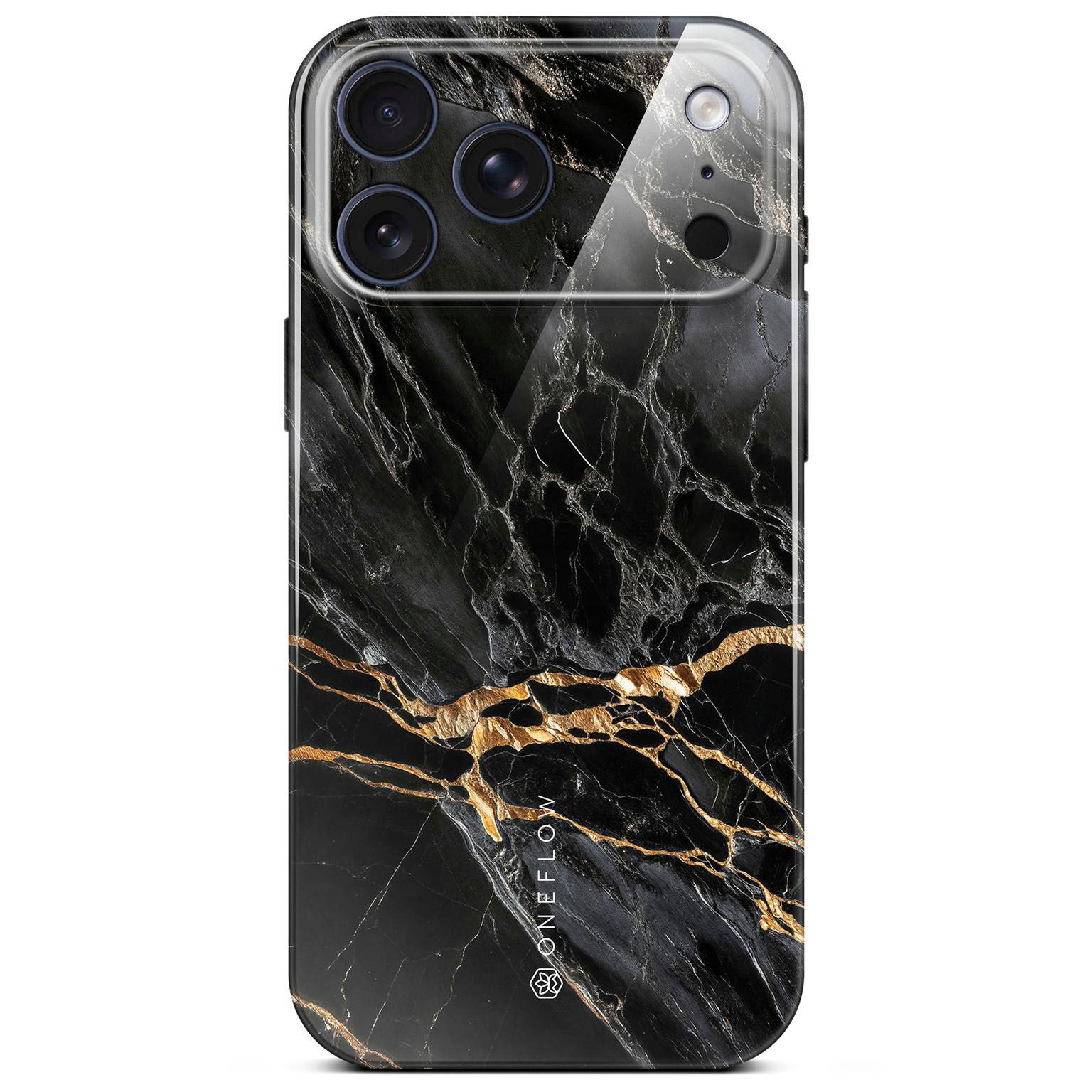 ONEFLOW Bliss Cover iPhone 17 Pro Hülle in Marmor Design – Black Mirage ONEFLOW Bliss Cover iPhone 17 Pro Hülle in Marmor Design – Black Mirage