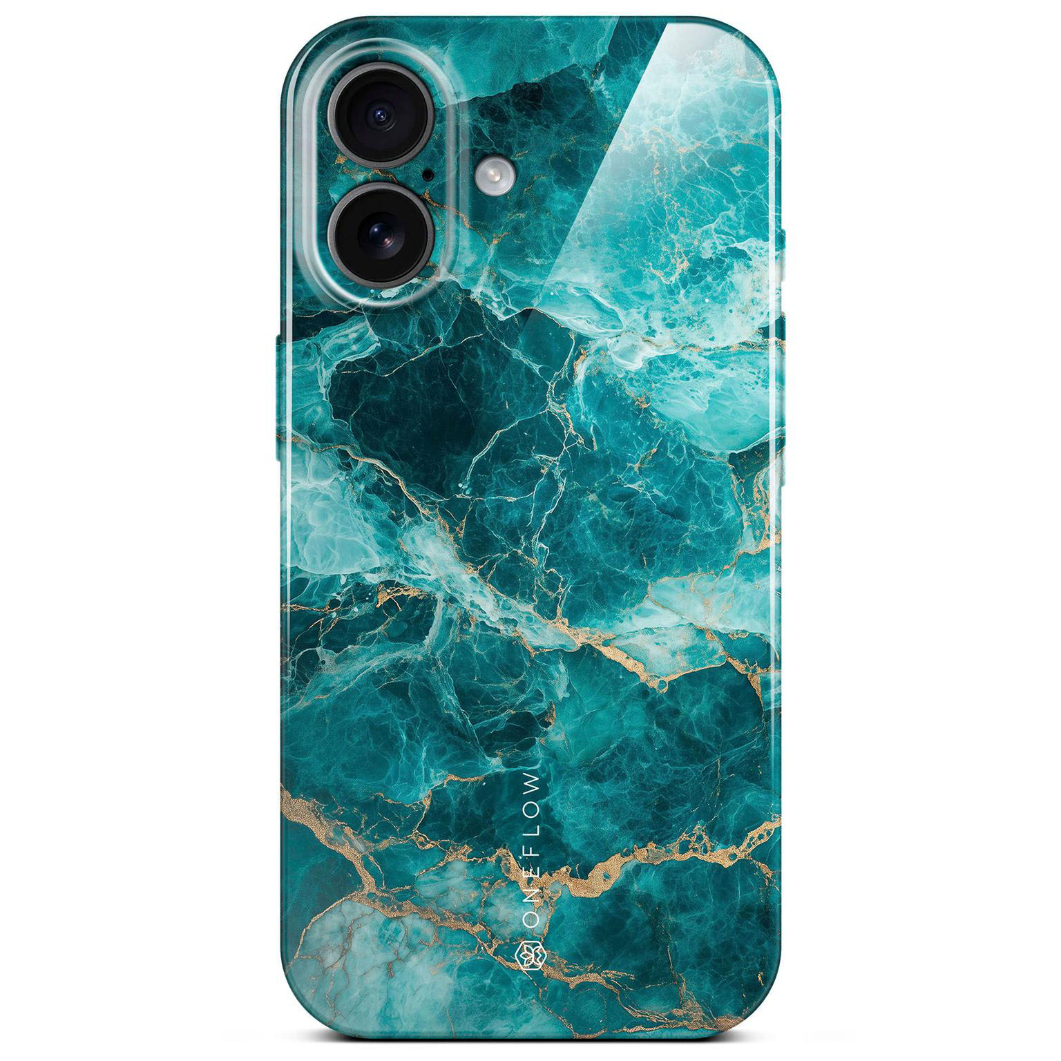 ONEFLOW Bliss Cover iPhone 17 Hülle in Marmor Design – Aqua Prism ONEFLOW Bliss Cover iPhone 17 Hülle in Marmor Design – Aqua Prism