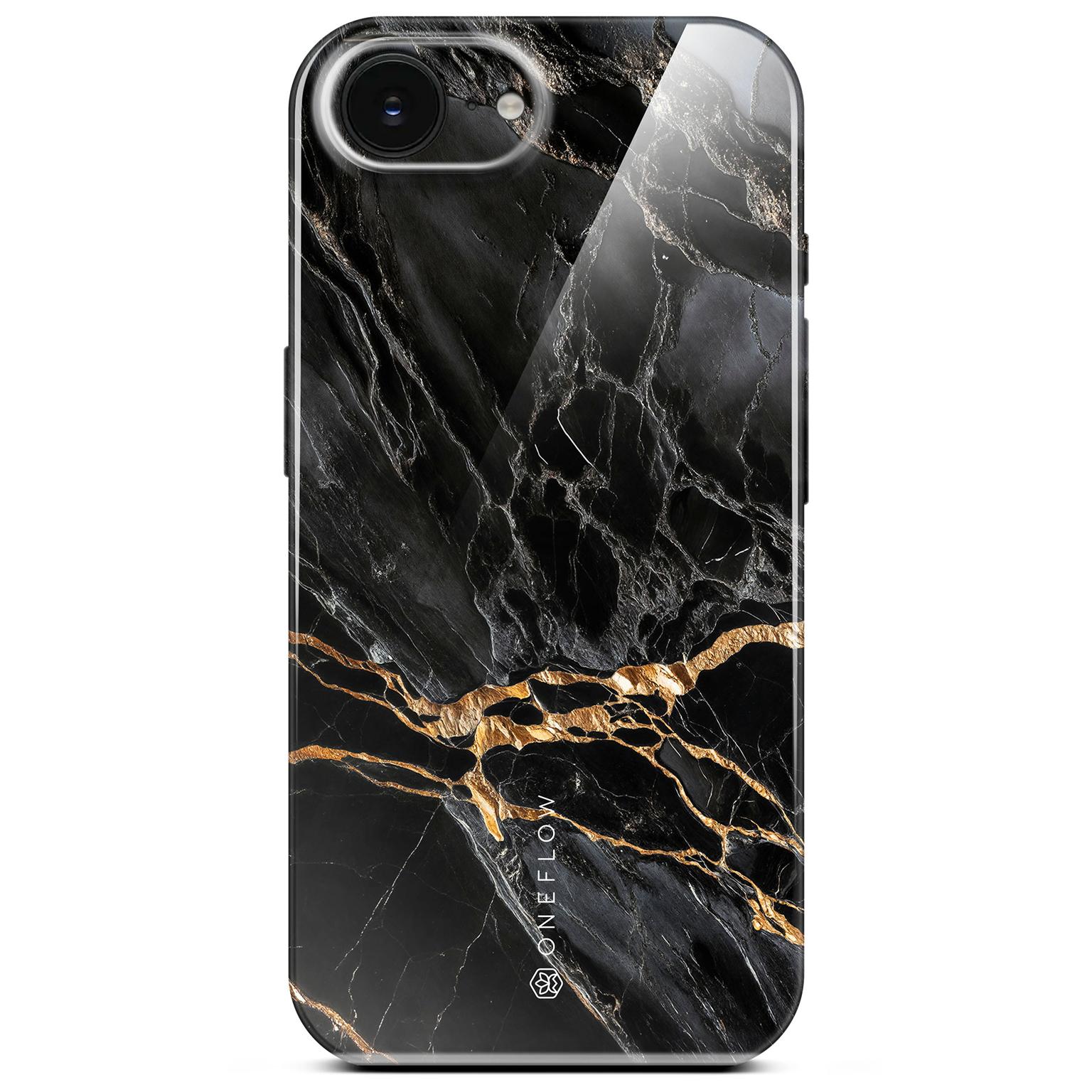 ONEFLOW Bliss Cover iPhone 17e Hülle in Marmor Design – Black Mirage ONEFLOW Bliss Cover iPhone 17e Hülle in Marmor Design – Black Mirage