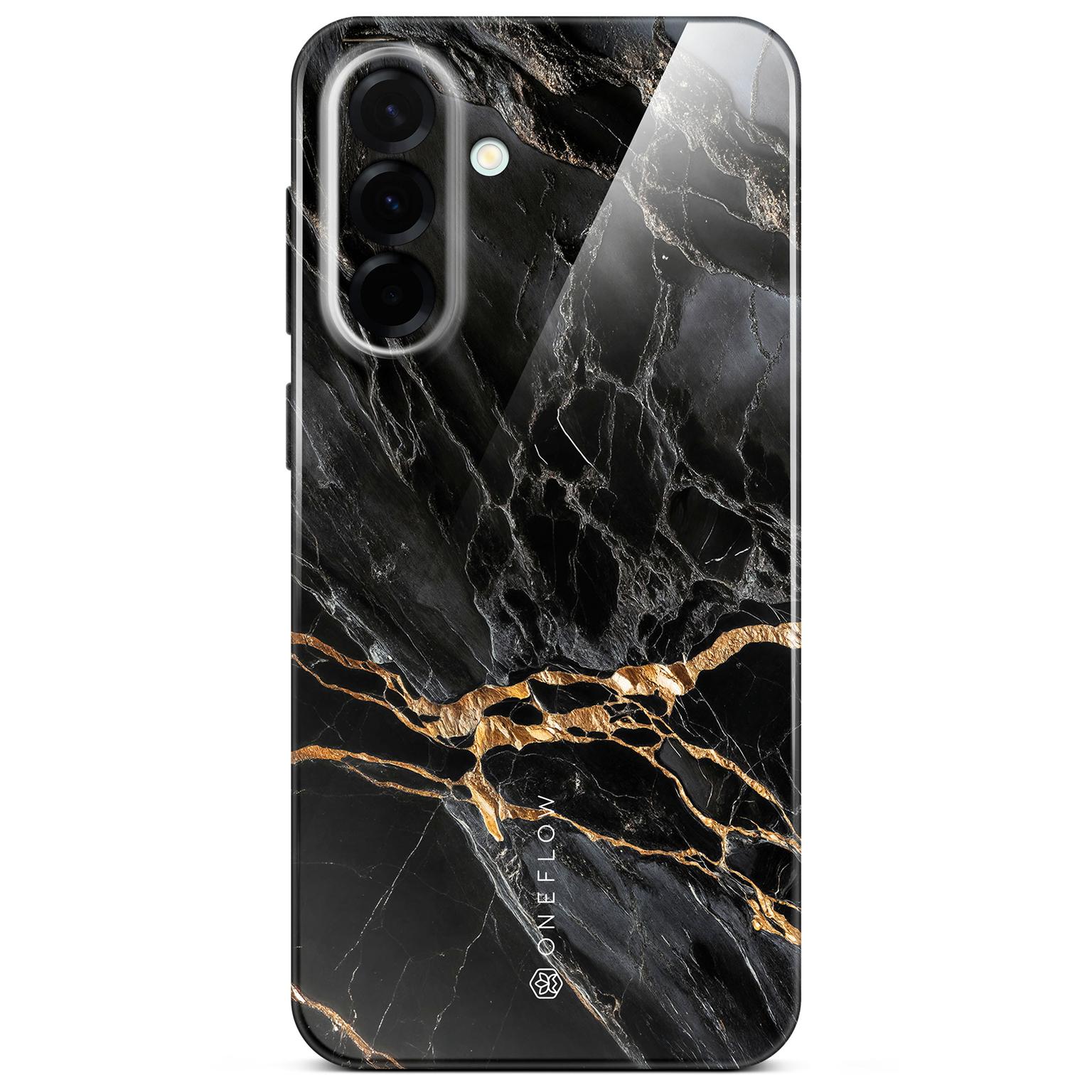 ONEFLOW ONEFLOW Bliss Cover Samsung Galaxy A37 5G Hülle in Marmor Design – Black Mirage