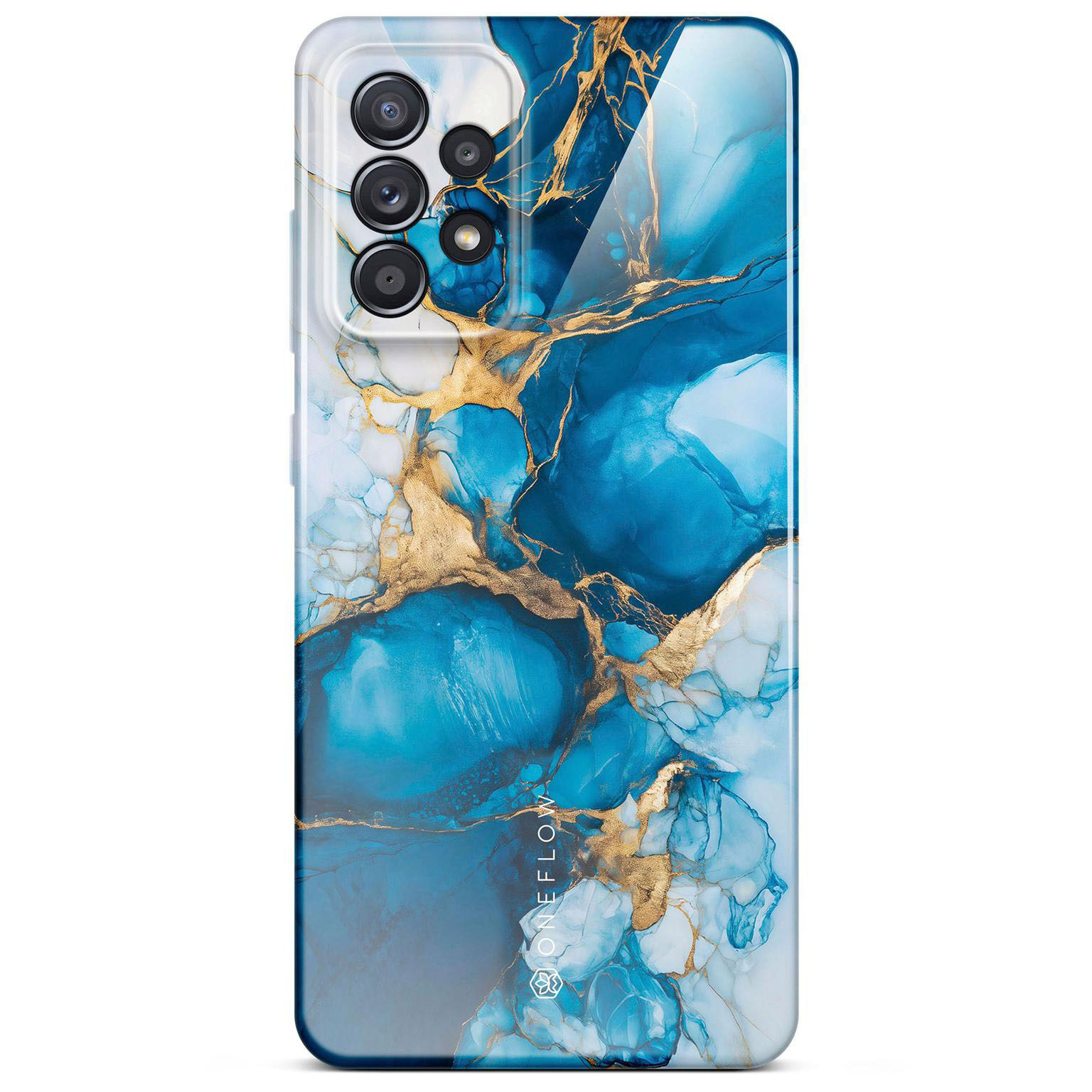 ONEFLOW Bliss Cover Samsung Galaxy A52s 5G Hülle in Marmor Design – Sapphire Dream